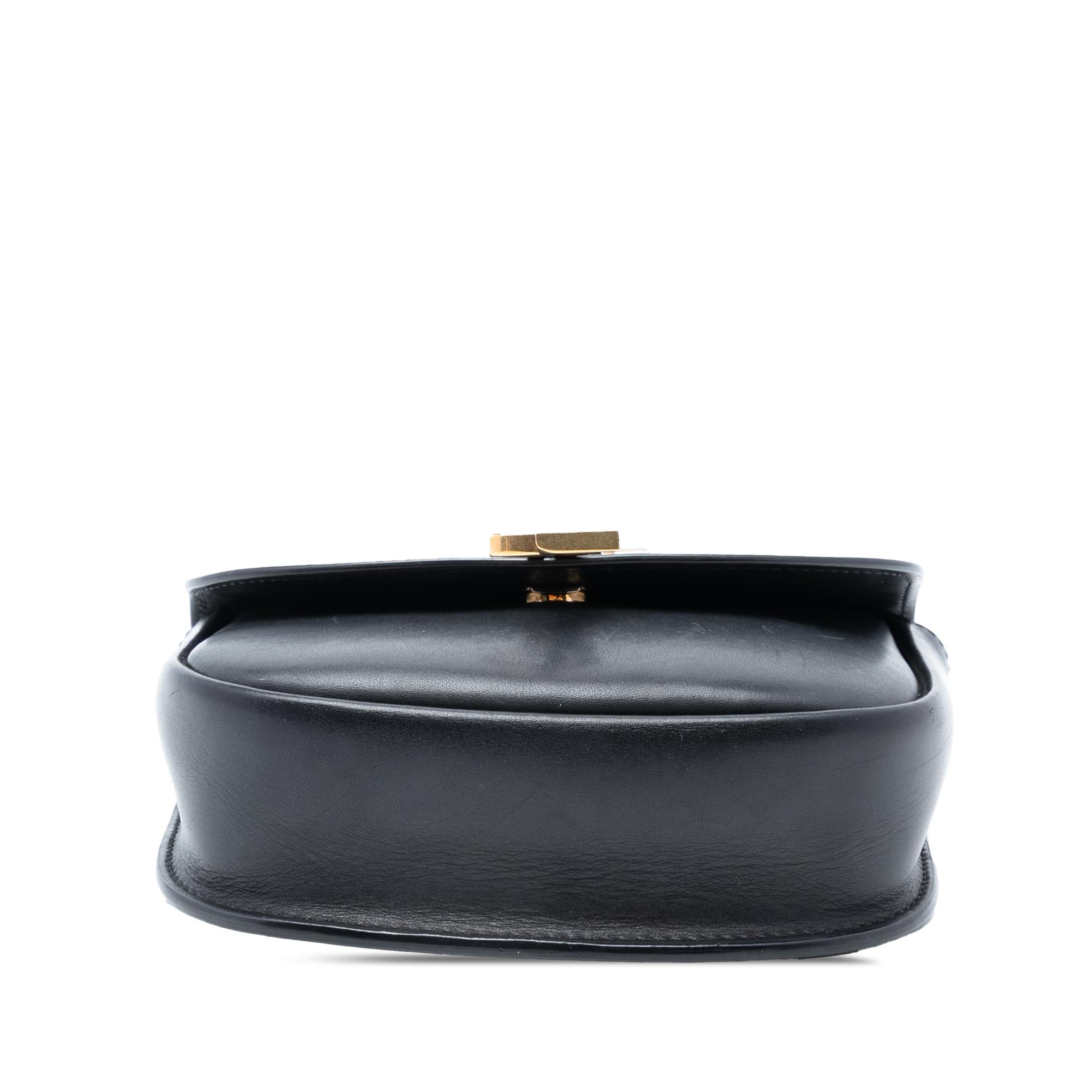 Saint Laurent Small Leather Monogram Kaia Crossbody