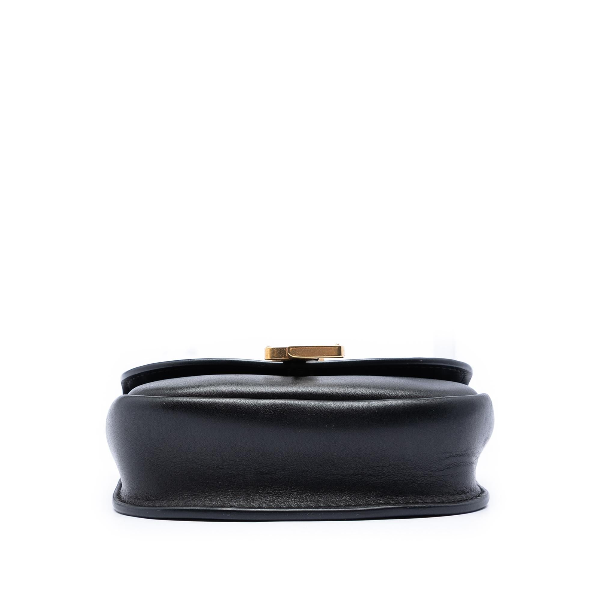 Saint Laurent Small Leather Monogram Kaia Crossbody