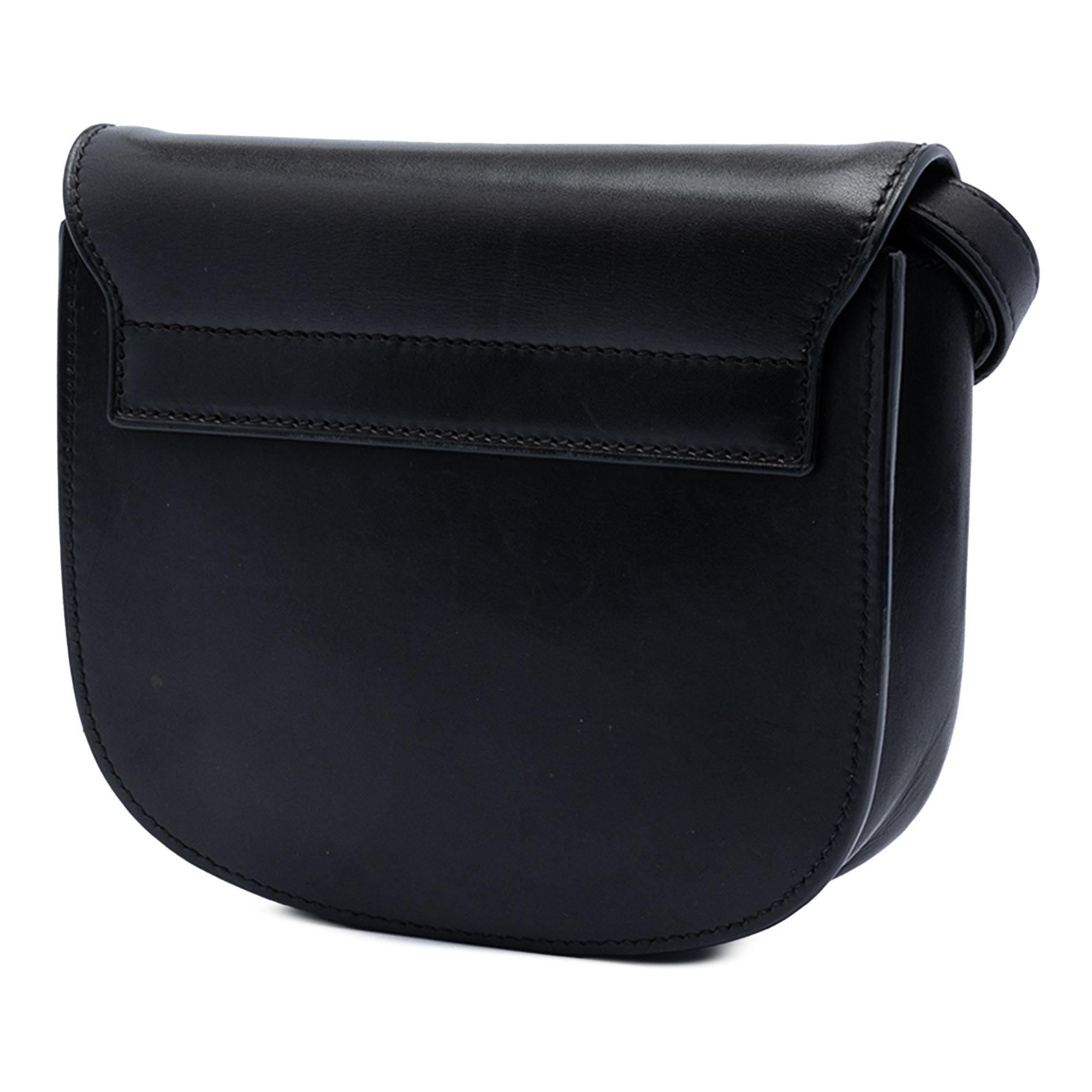 Saint Laurent Small Leather Monogram Kaia Crossbody