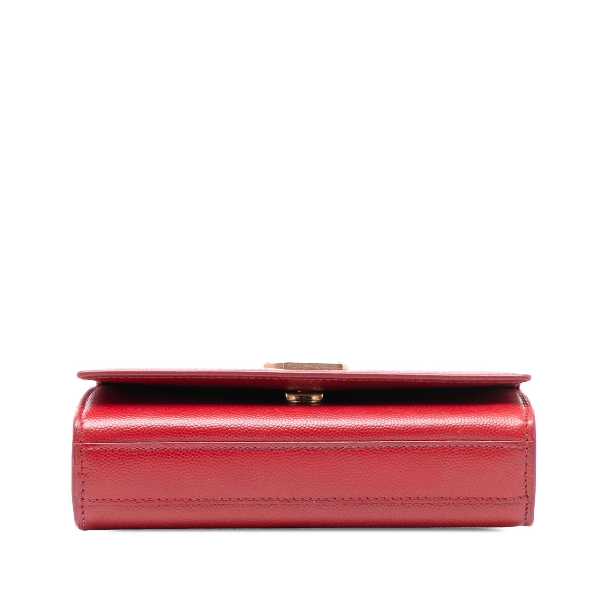 Saint Laurent Small Leather Monogram Kate Crossbody
