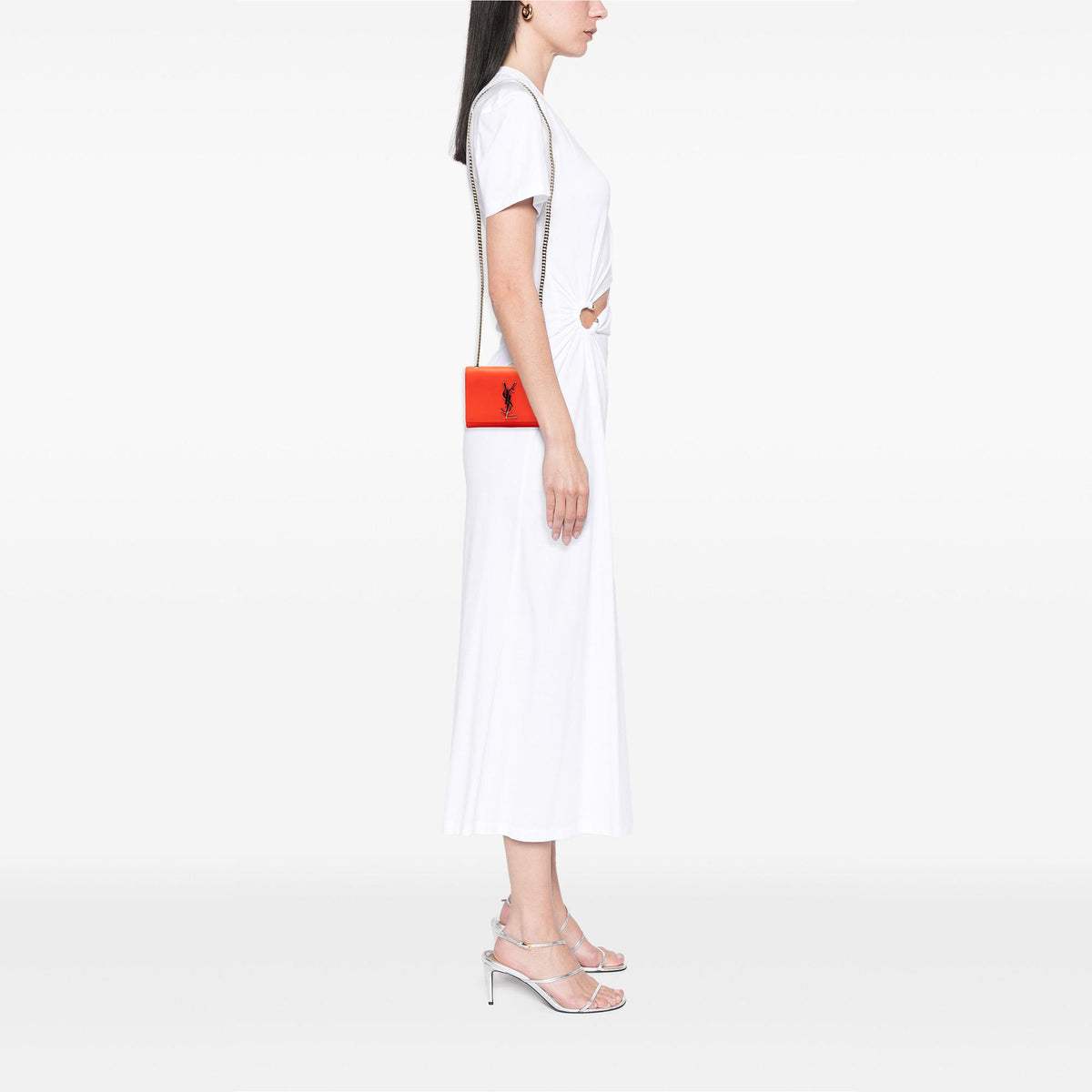 Saint Laurent Small Leather Monogram Kate Crossbody