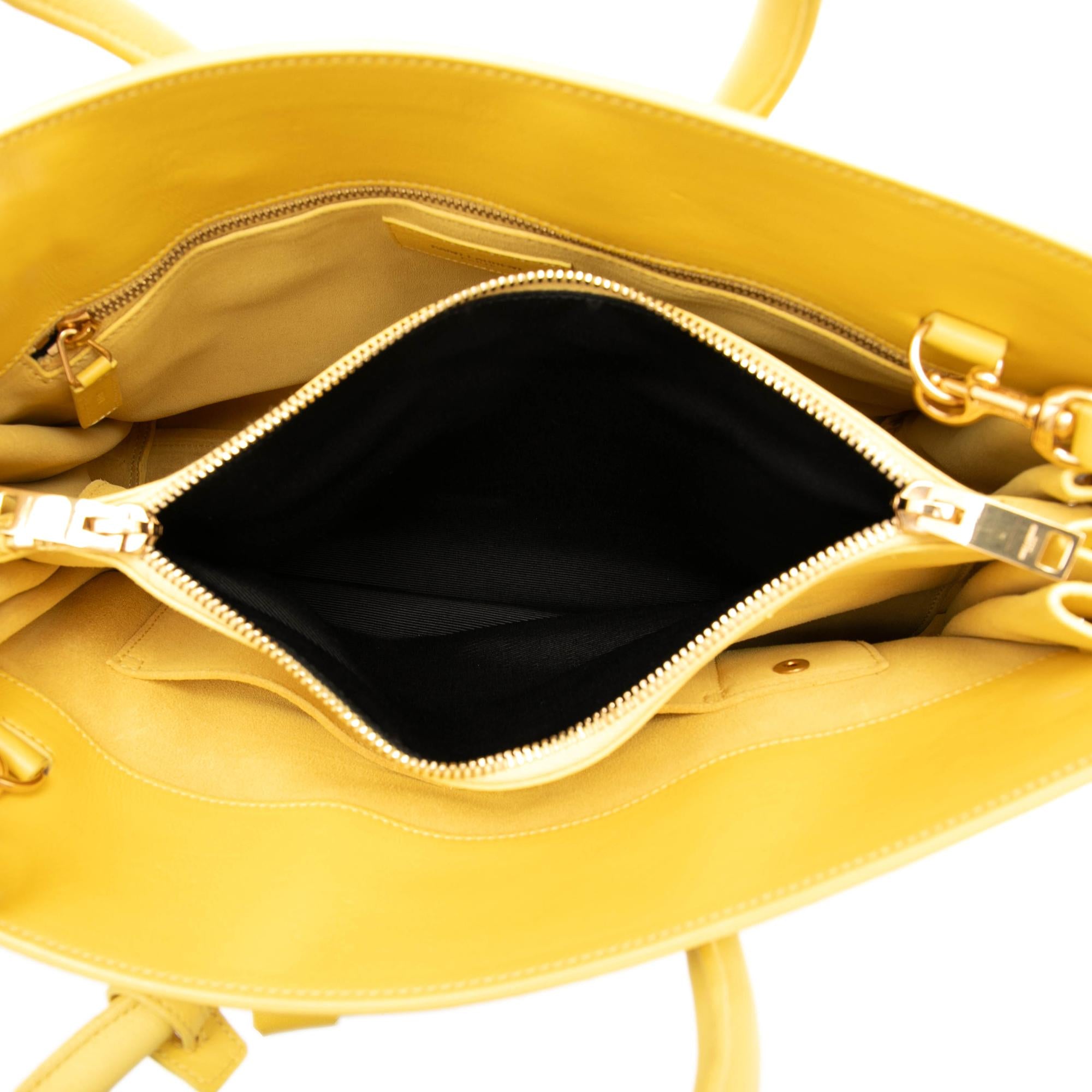 Saint Laurent Small Leather Sac De Jour Satchel