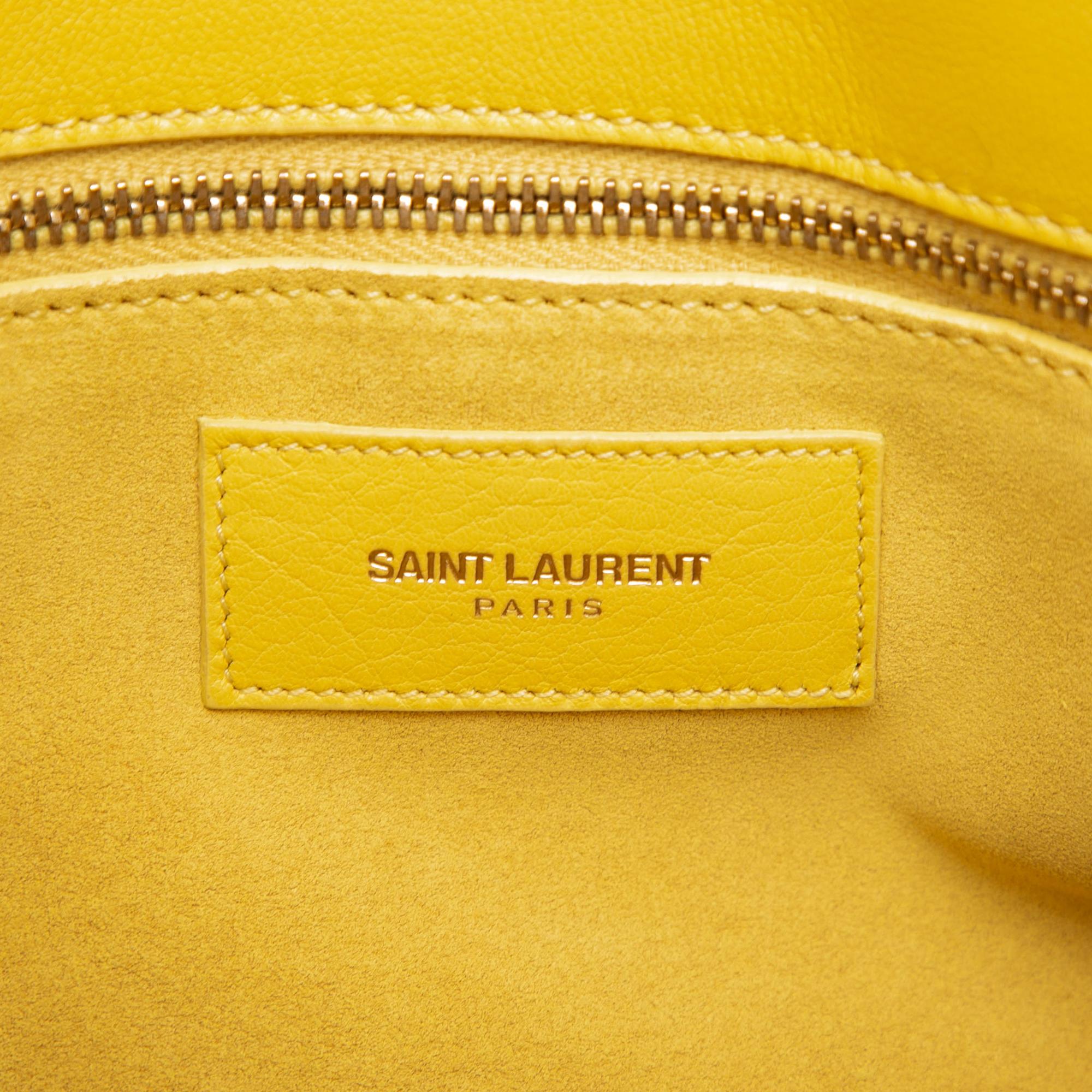 Saint Laurent Small Leather Sac De Jour Satchel