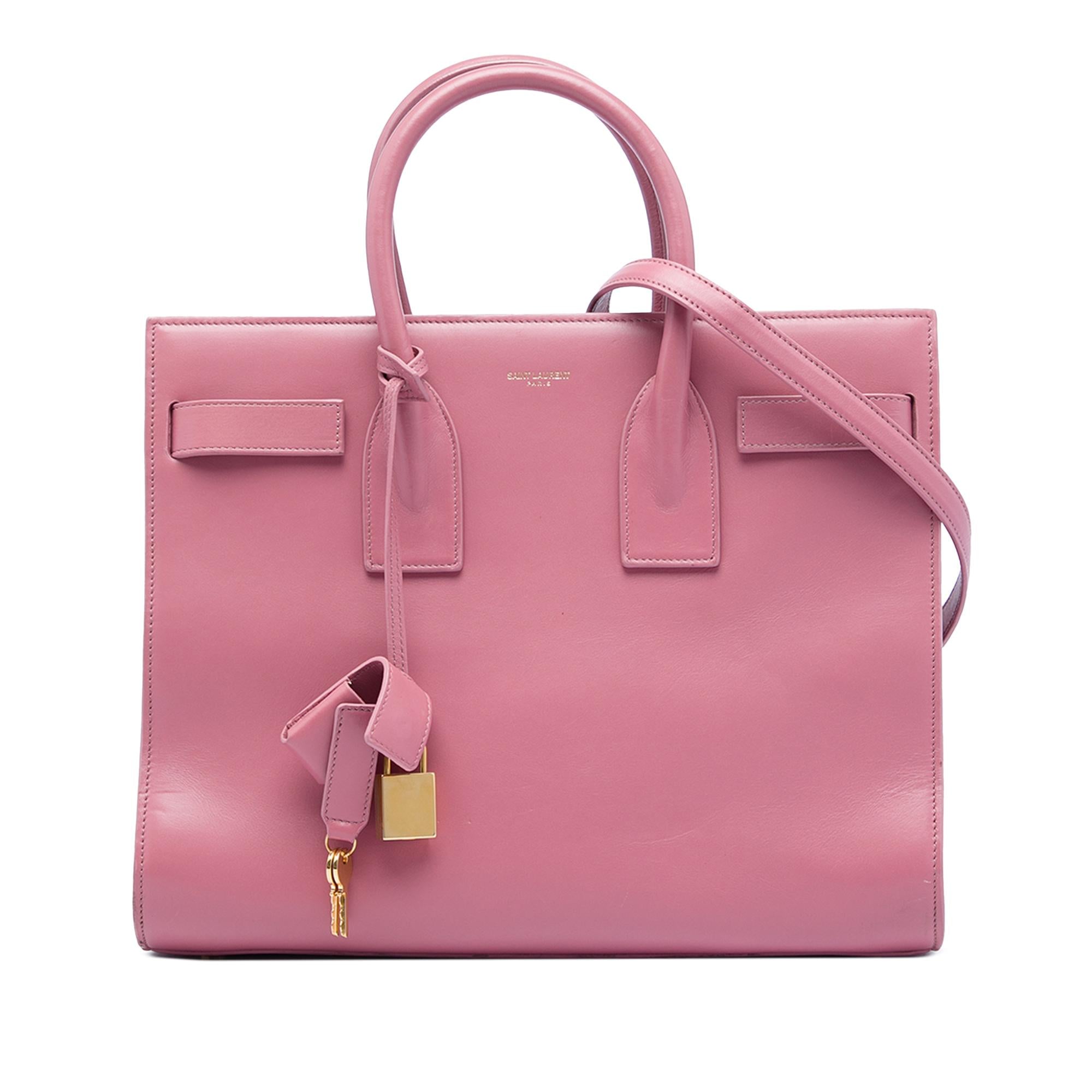 Saint Laurent Small Leather Sac De Jour Satchel