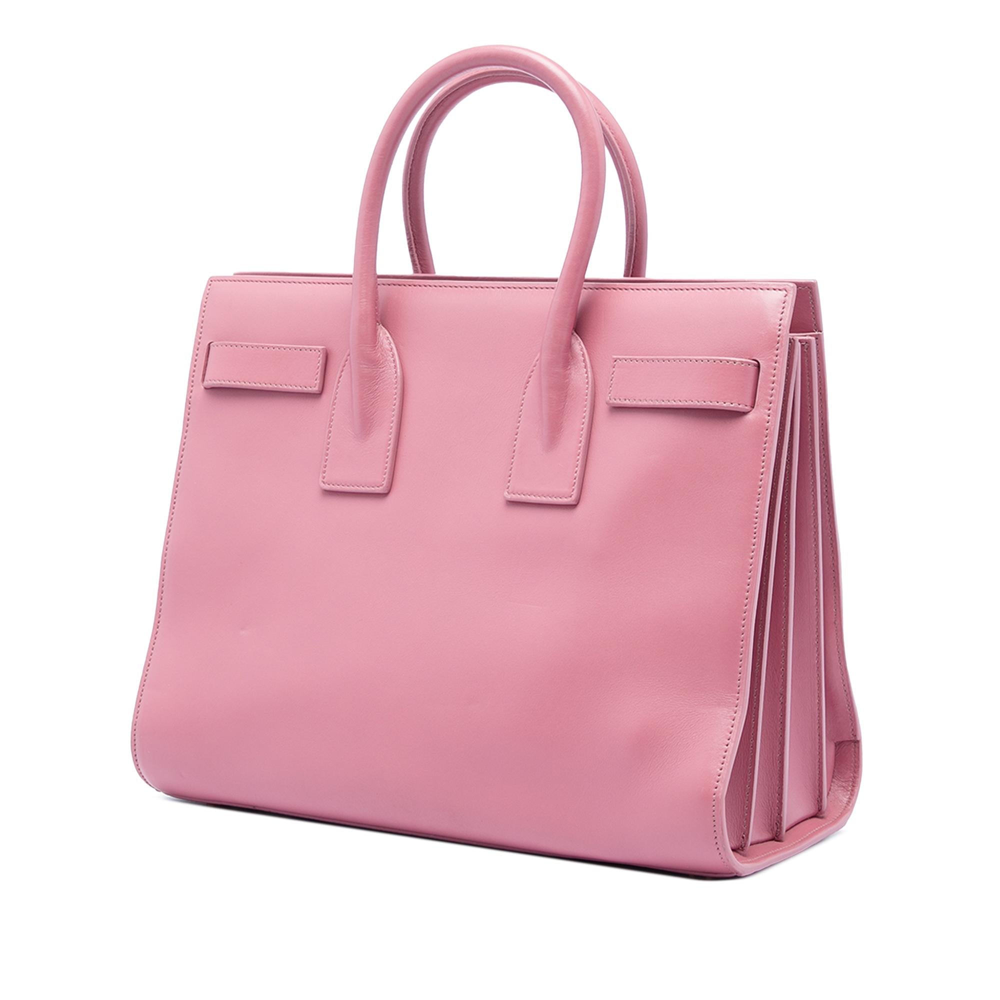 Saint Laurent Small Leather Sac De Jour Satchel