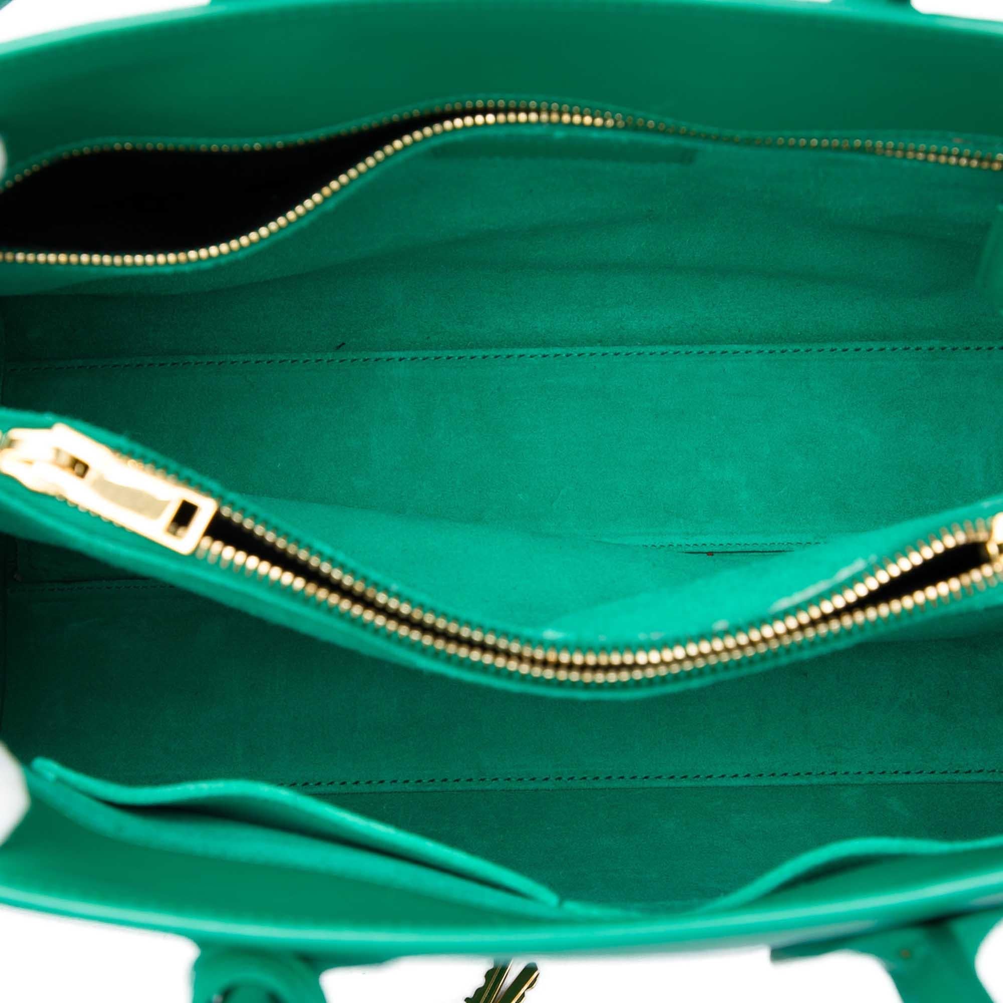 Saint Laurent Small Leather Sac De Jour Satchel