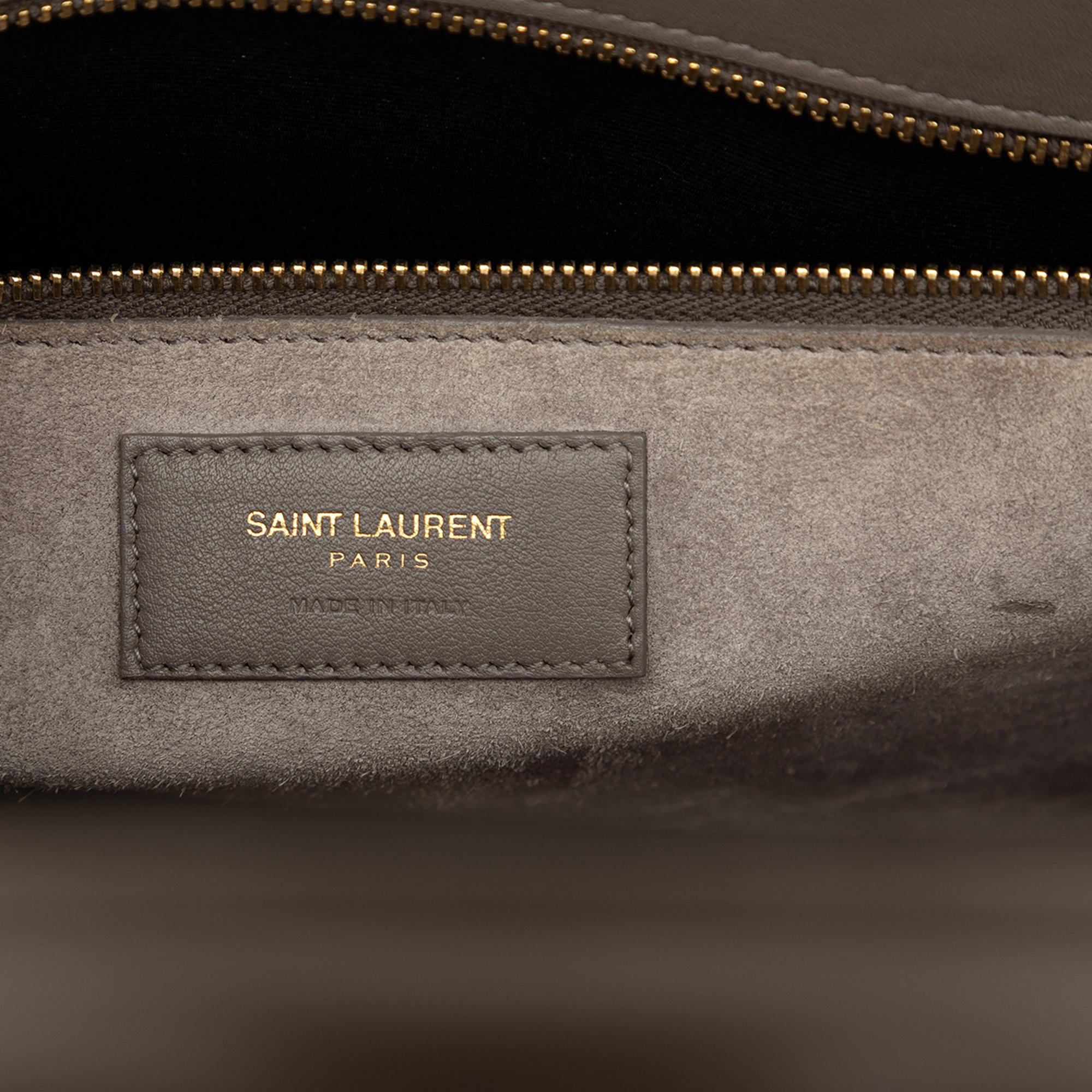 Saint Laurent Small Leather Sac De Jour Satchel