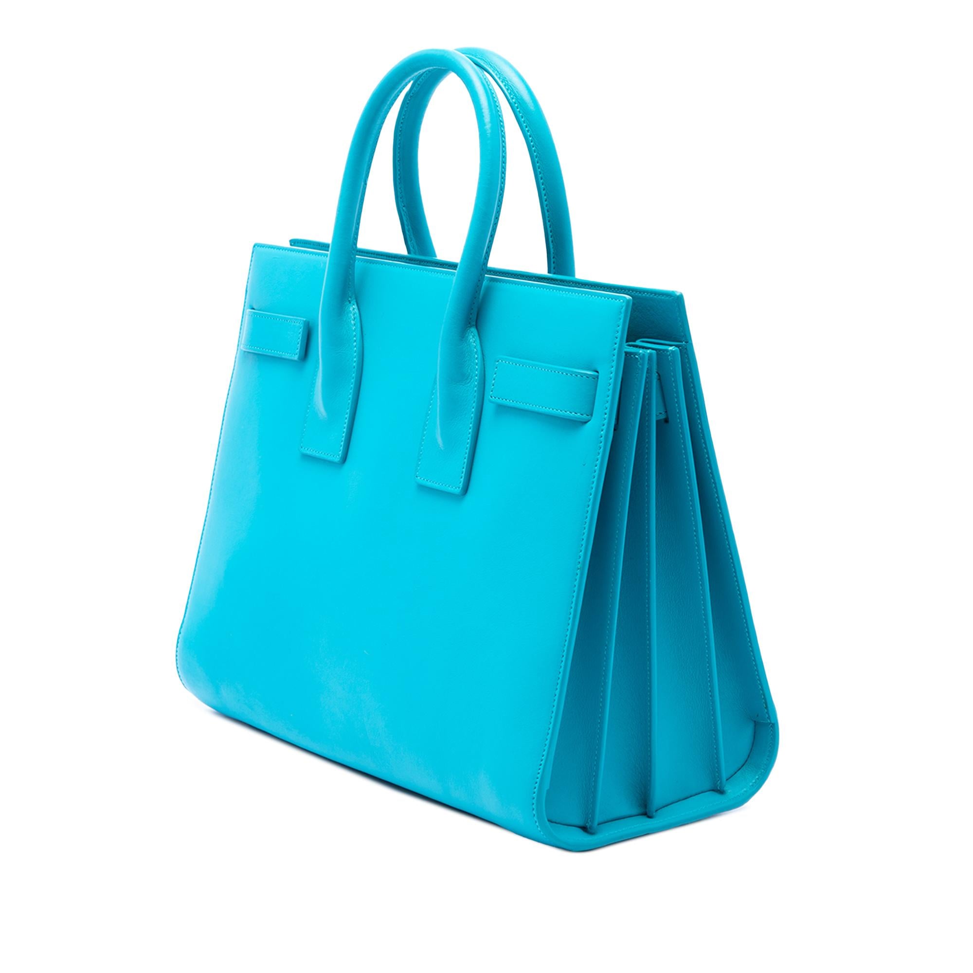Saint Laurent Small Leather Sac De Jour Satchel