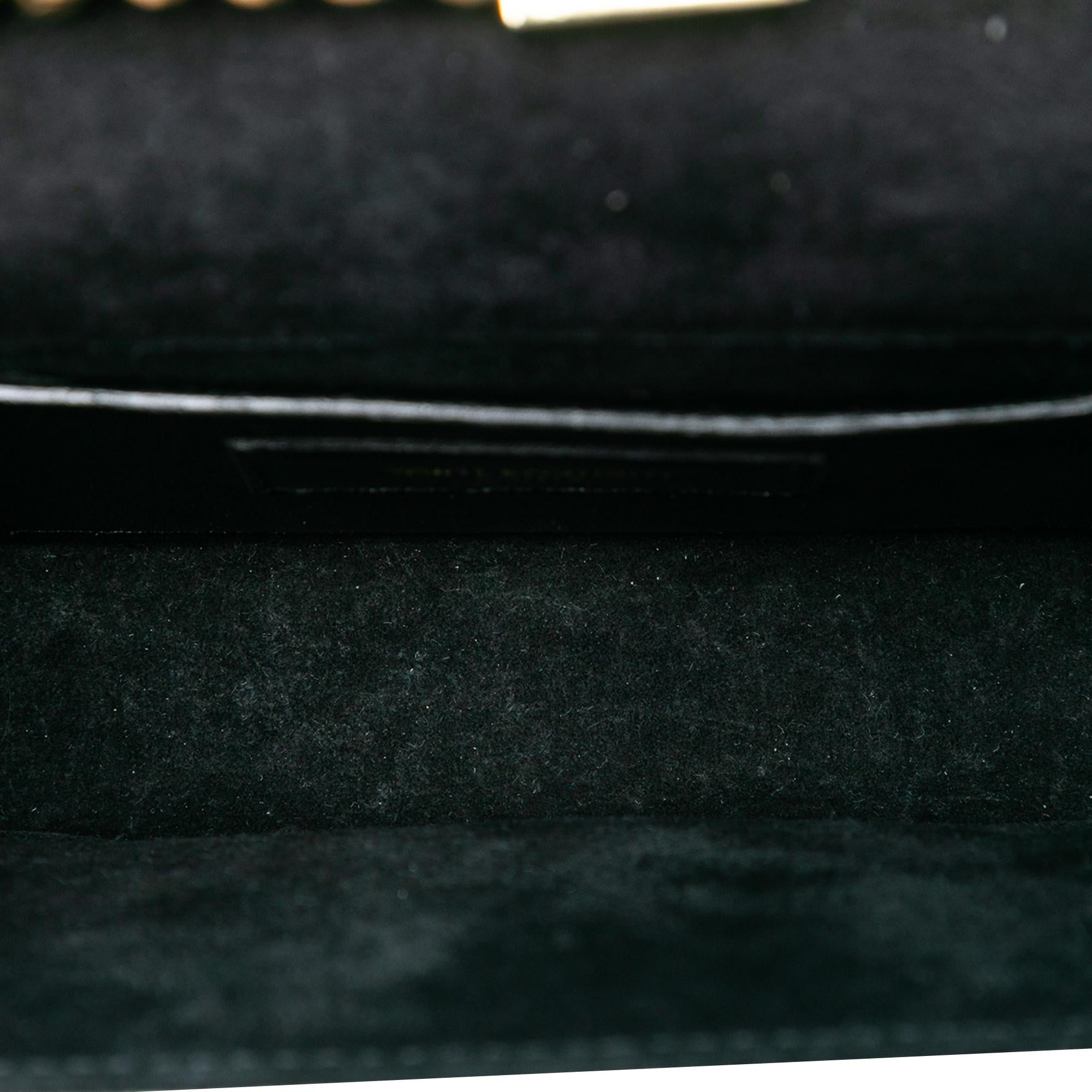 Saint Laurent Small Metallic Calfskin Monogram Kate Tassel Crossbody