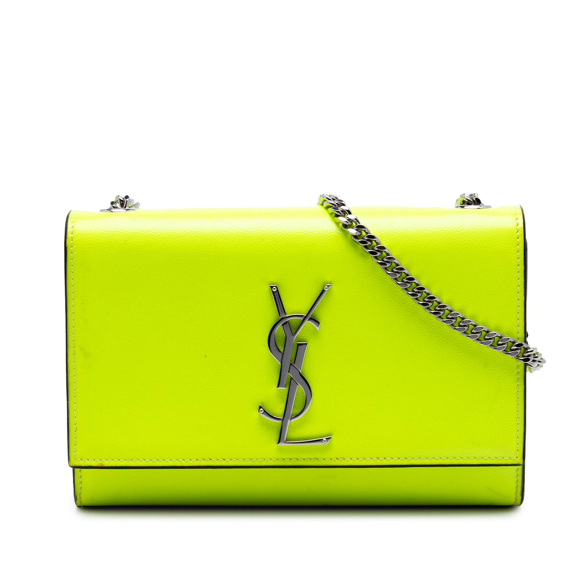 Saint Laurent Small Patent Grain de Poudre Monogram Kate Crossbody