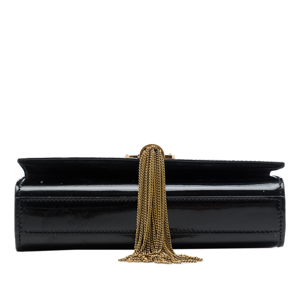 Saint Laurent Small Patent Monogram Kate Tassel Crossbody
