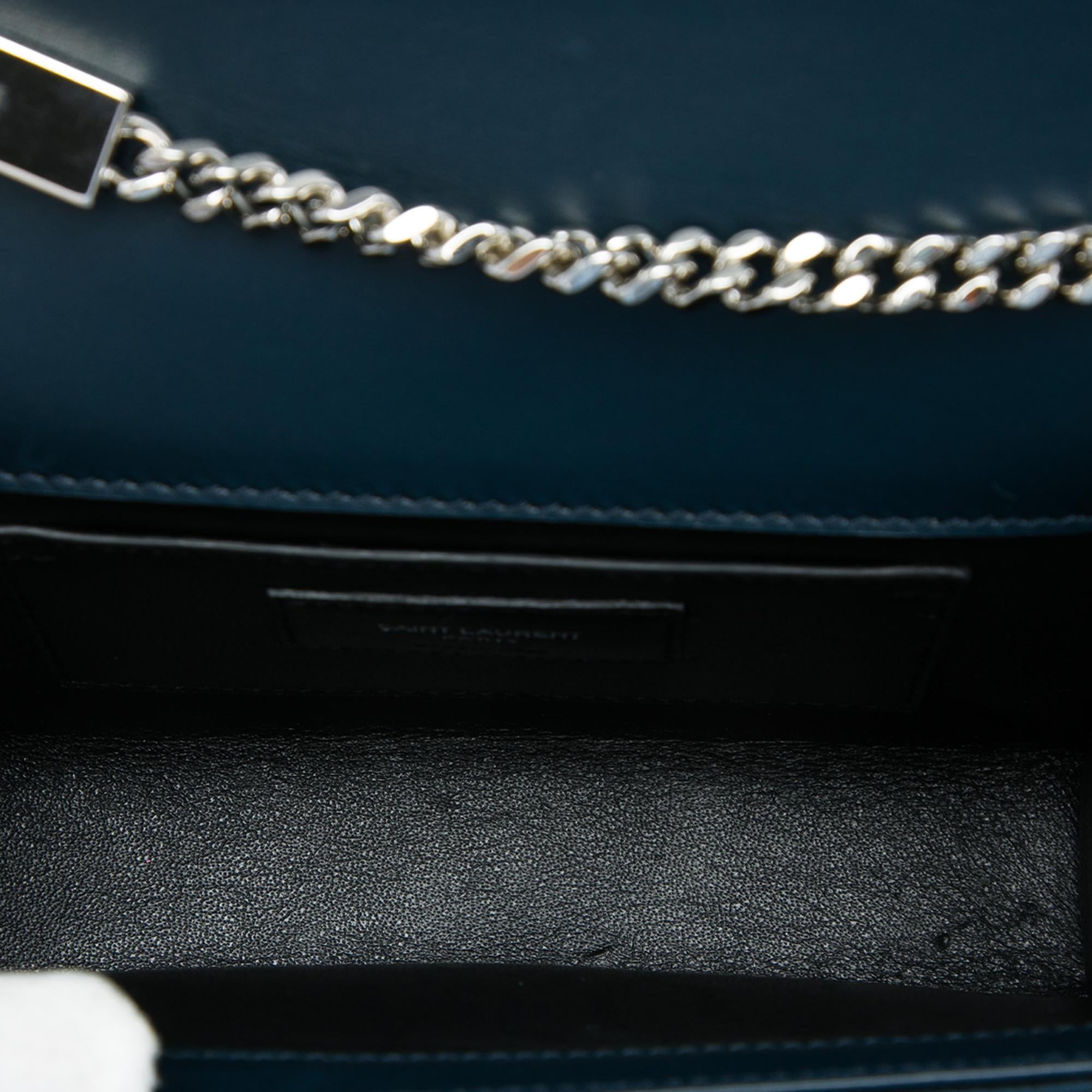 Saint Laurent Small Satin Monogram Kate Tassel Crossbody