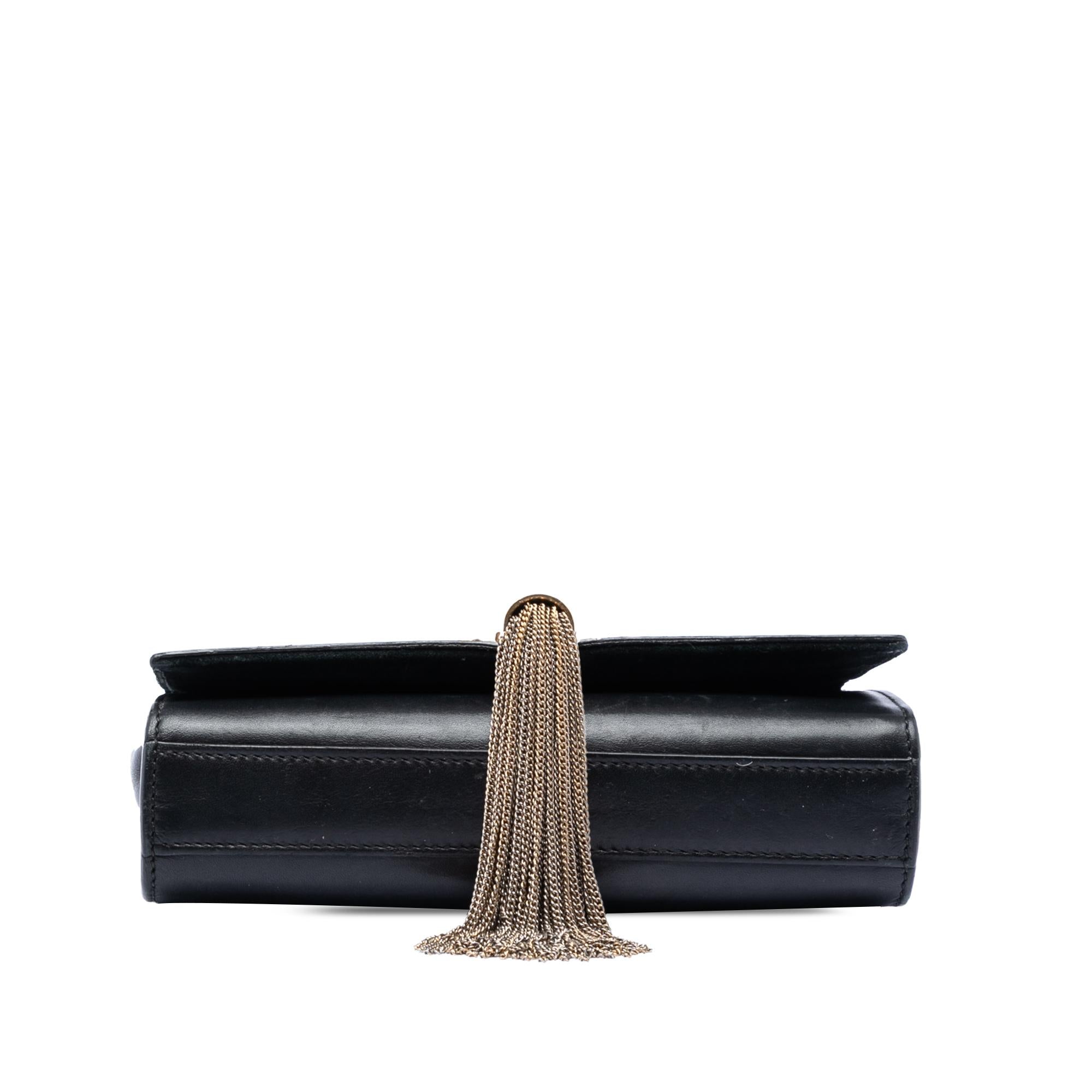 Saint Laurent Small Smooth Calfskin Monogram Kate Tassel Crossbody