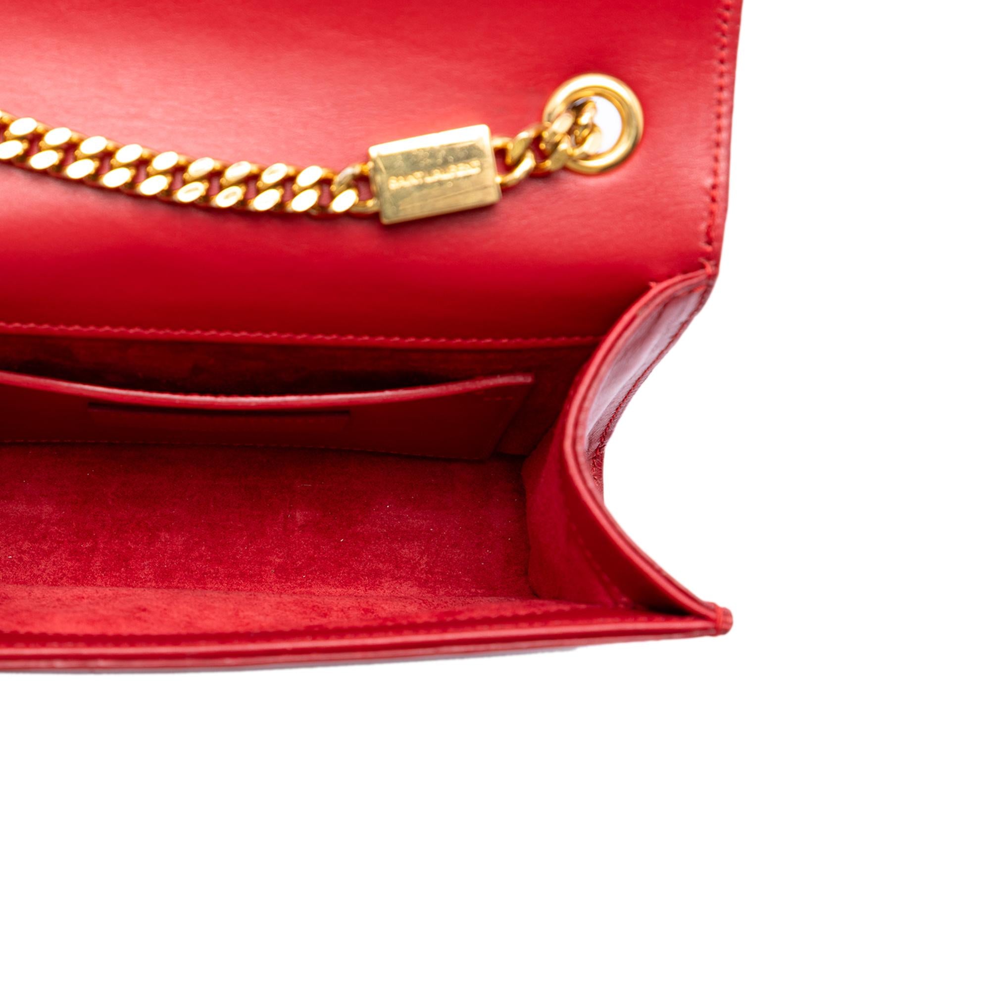 Saint Laurent Small Smooth Calfskin Monogram Kate Tassel Crossbody