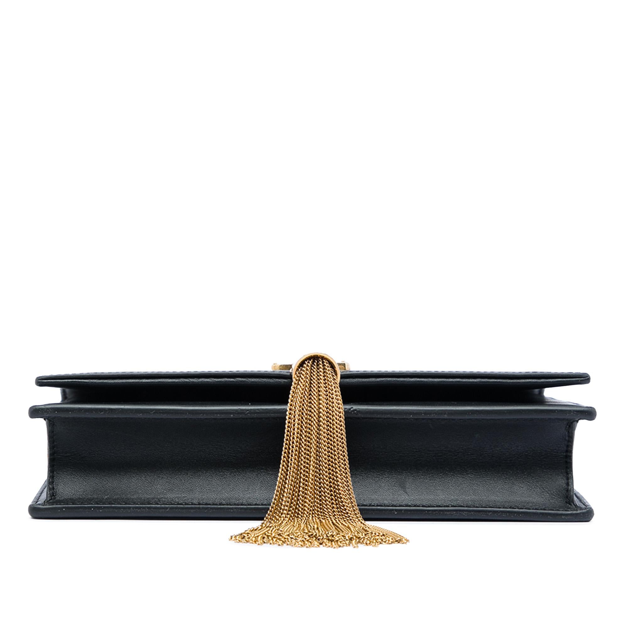 Saint Laurent Small Smooth Calfskin Monogram Kate Tassel Crossbody