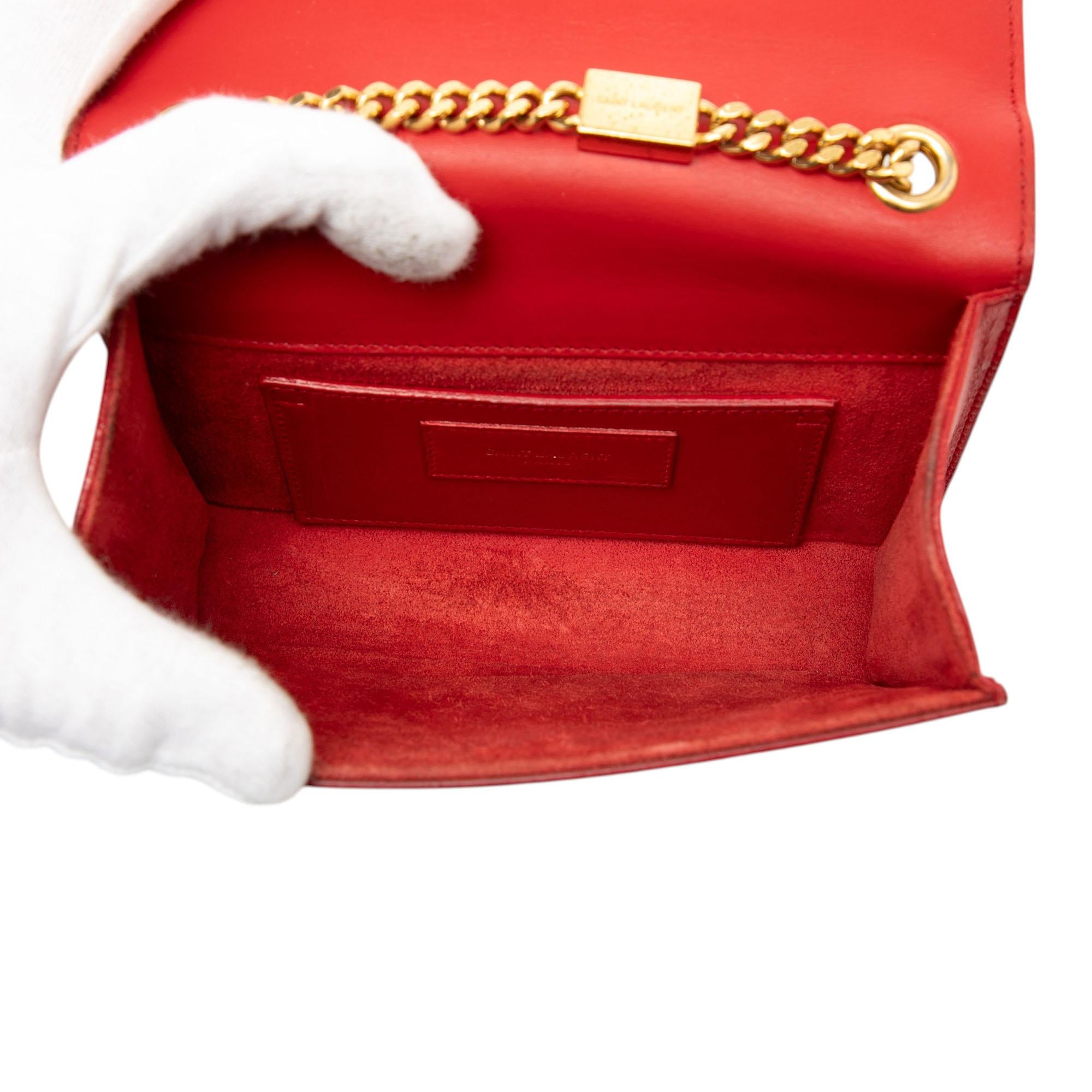 Saint Laurent Small Smooth Calfskin Monogram Kate Tassel Crossbody