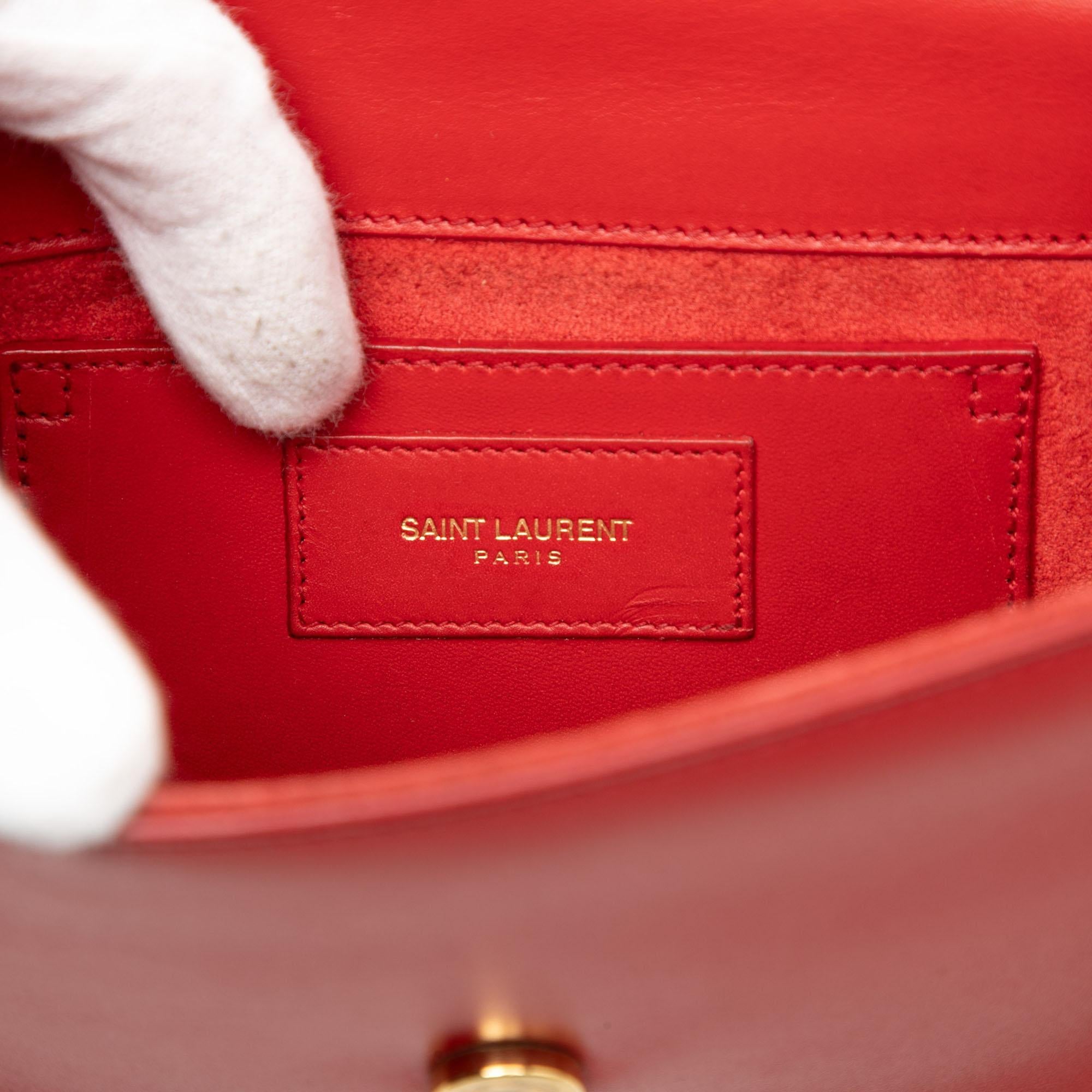 Saint Laurent Small Smooth Calfskin Monogram Kate Tassel Crossbody