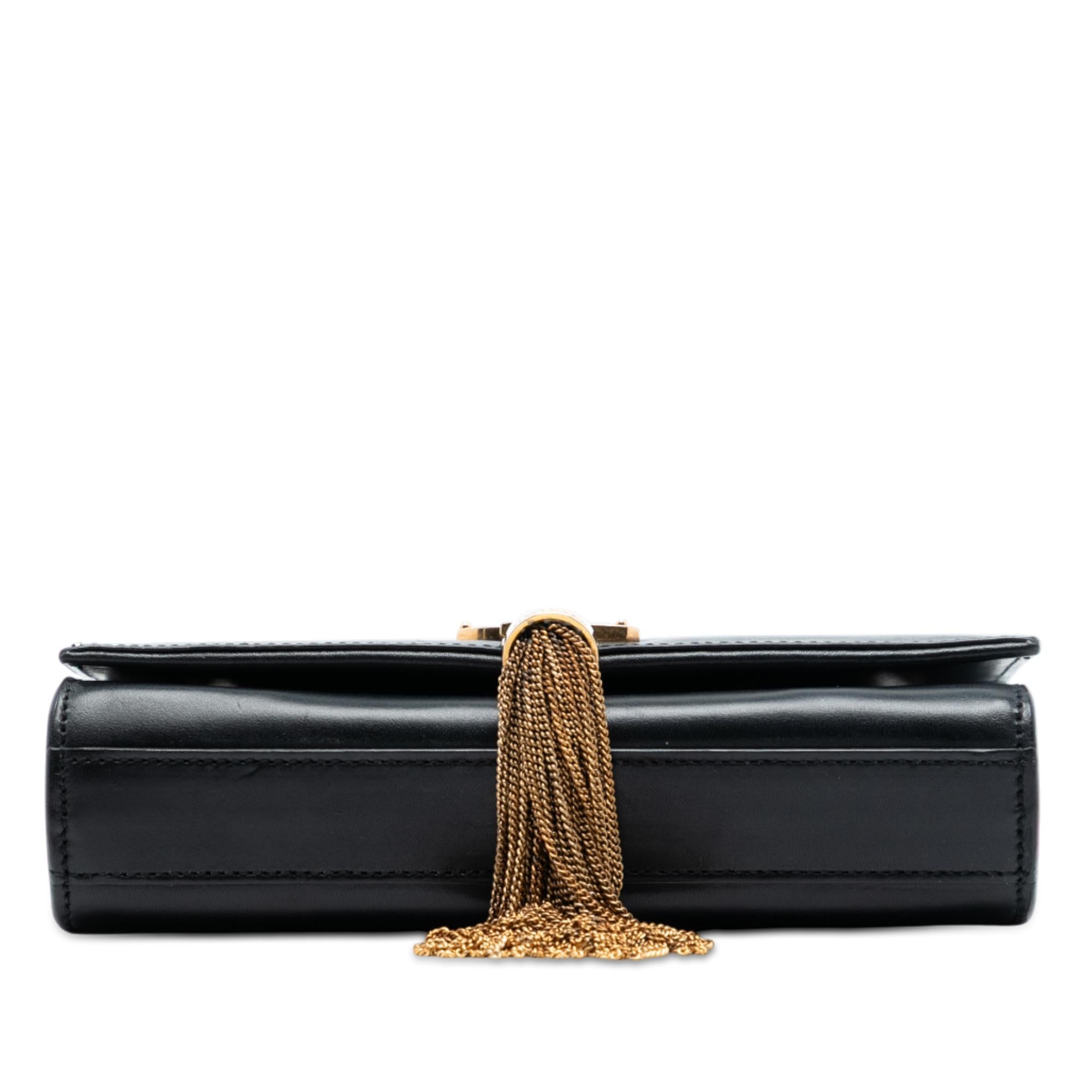 Saint Laurent Small Smooth Calfskin Monogram Kate Tassel Crossbody