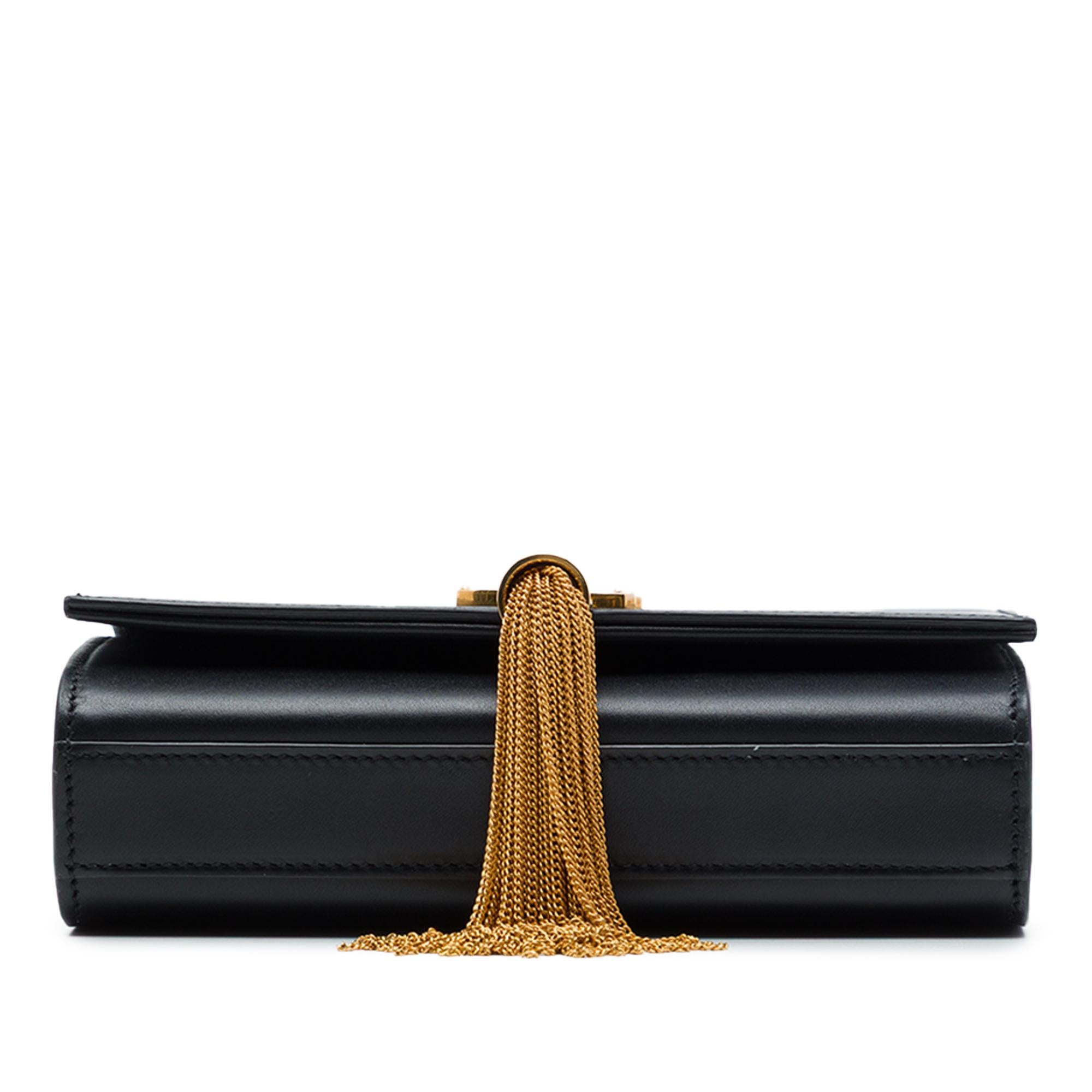 Saint Laurent Small Smooth Calfskin Monogram Kate Tassel Crossbody