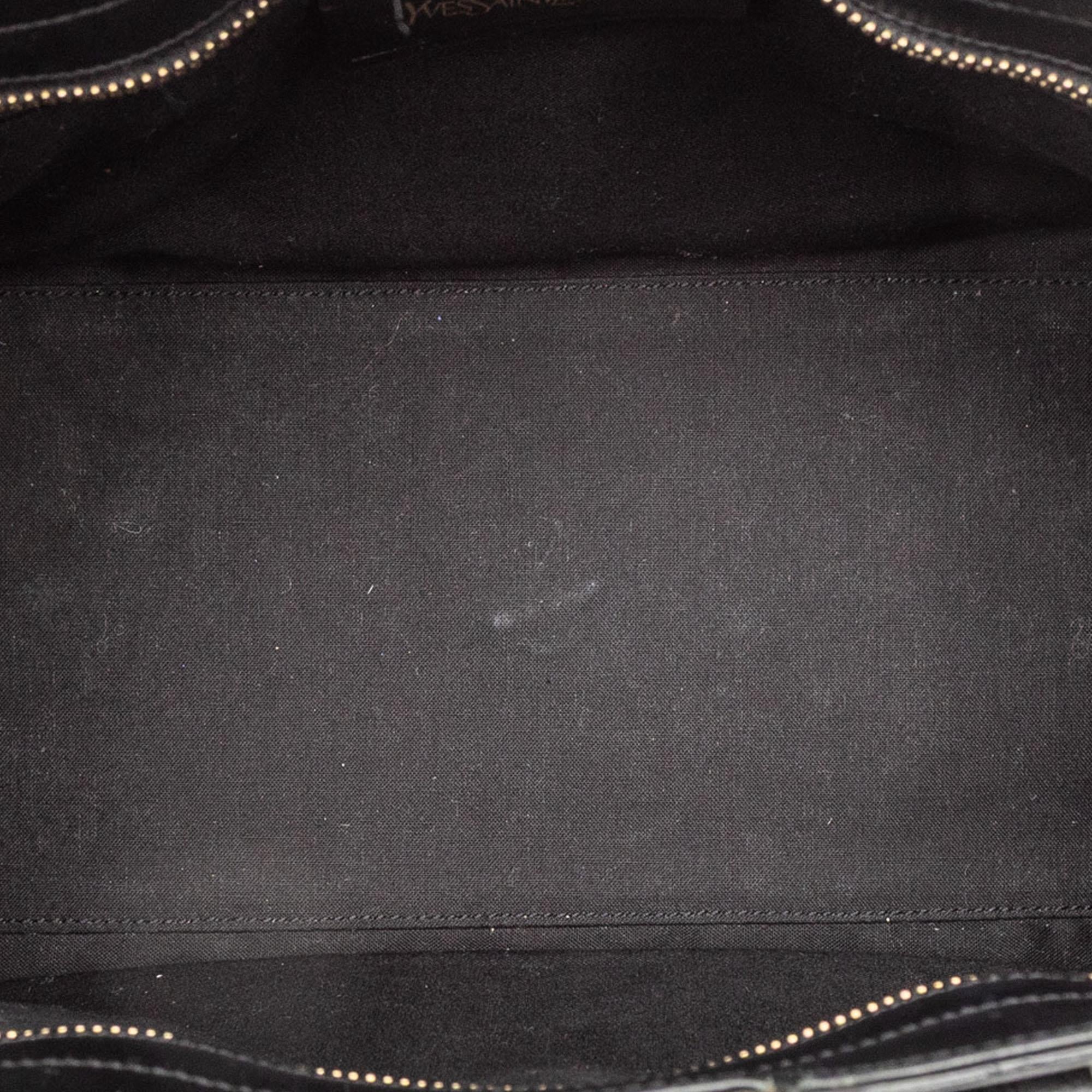 Saint Laurent Small Textured Leather Cabas Chyc Satchel