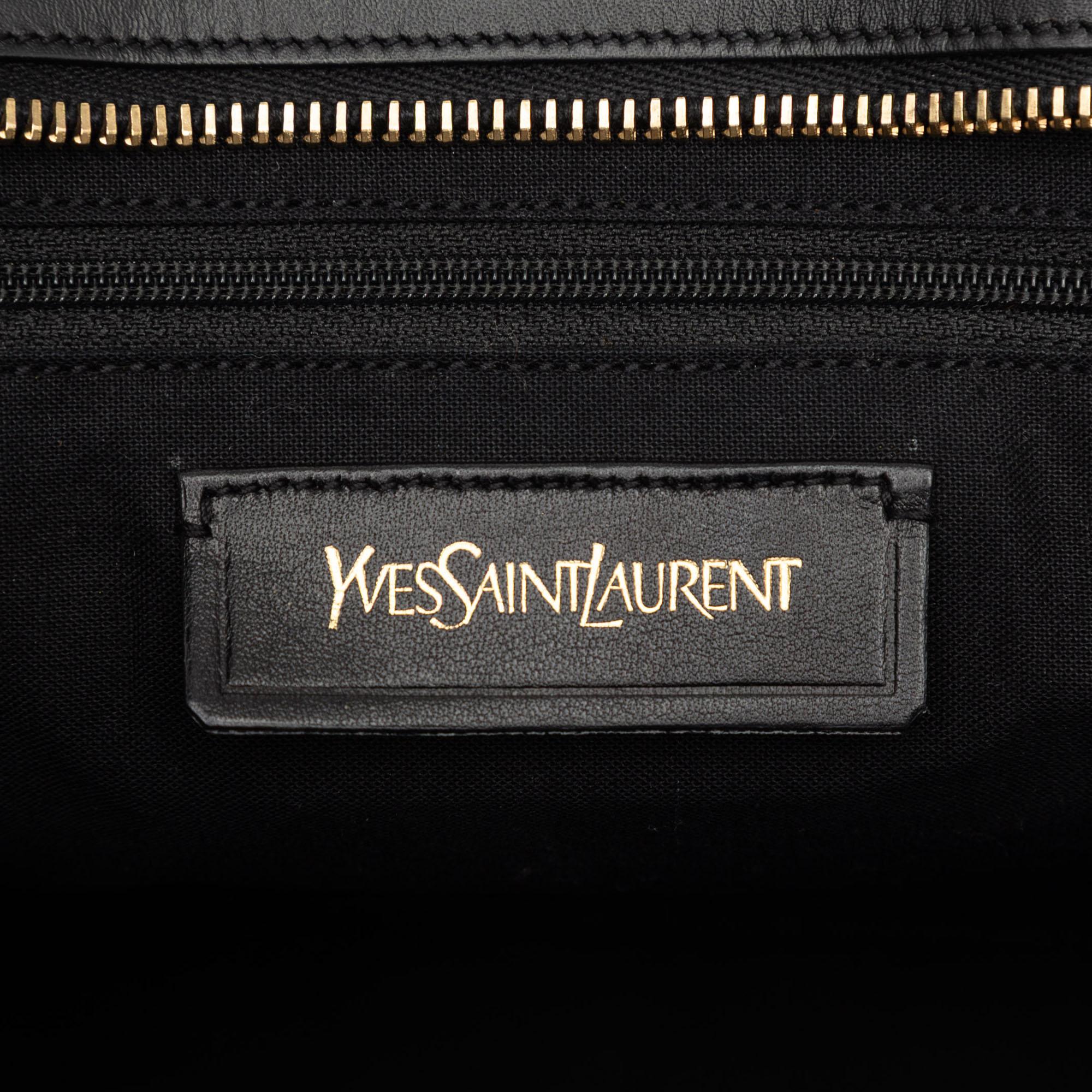 Saint Laurent Small Textured Leather Cabas Chyc Satchel