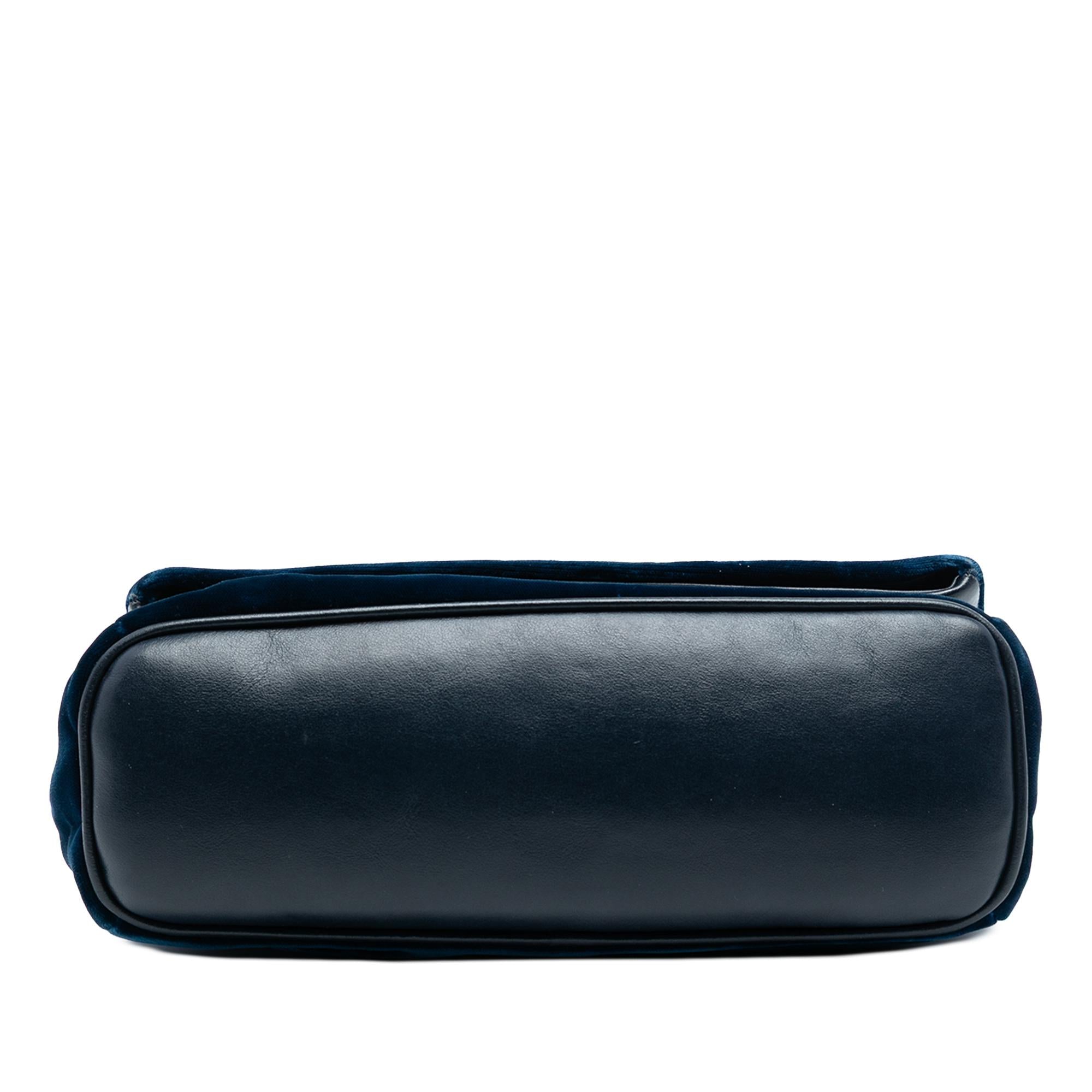 Saint Laurent Small Velvet Monogram West Hollywood Crossbody