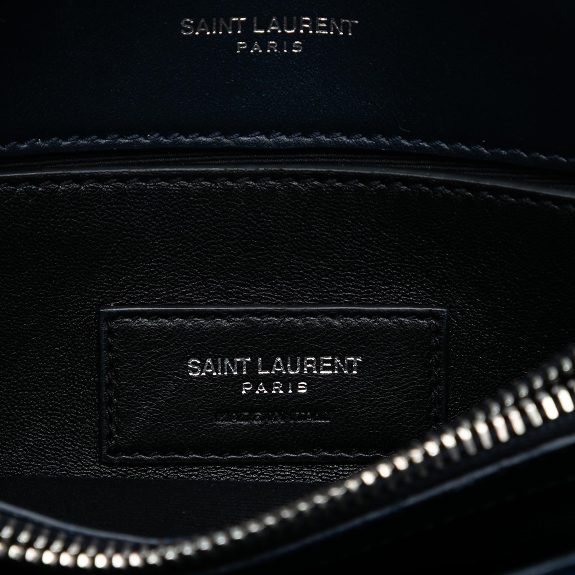 Saint Laurent Small Velvet Monogram West Hollywood Crossbody