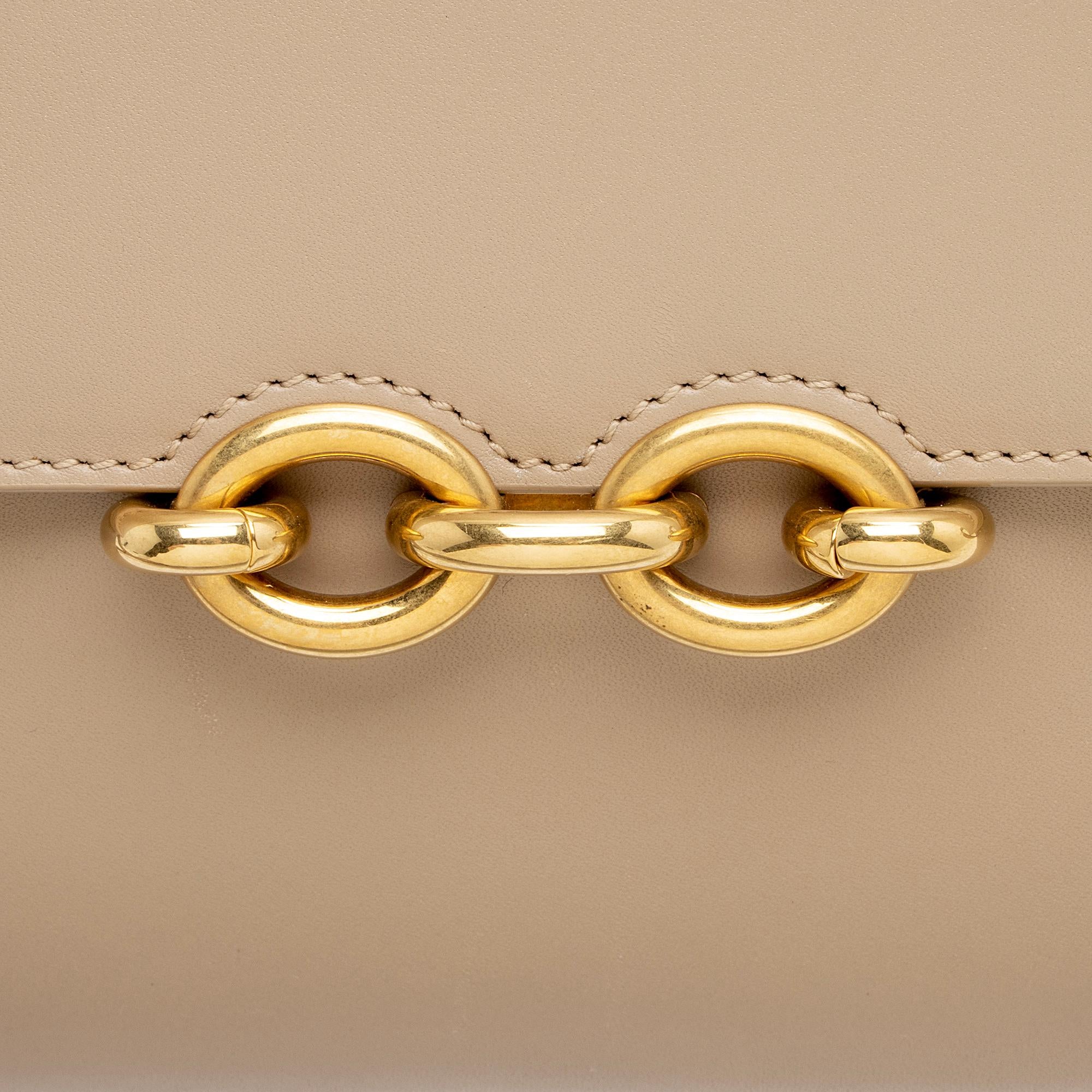 Saint Laurent Smooth Calfskin Le Maillon Shoulder Bag (SHF-ykAnZ1)