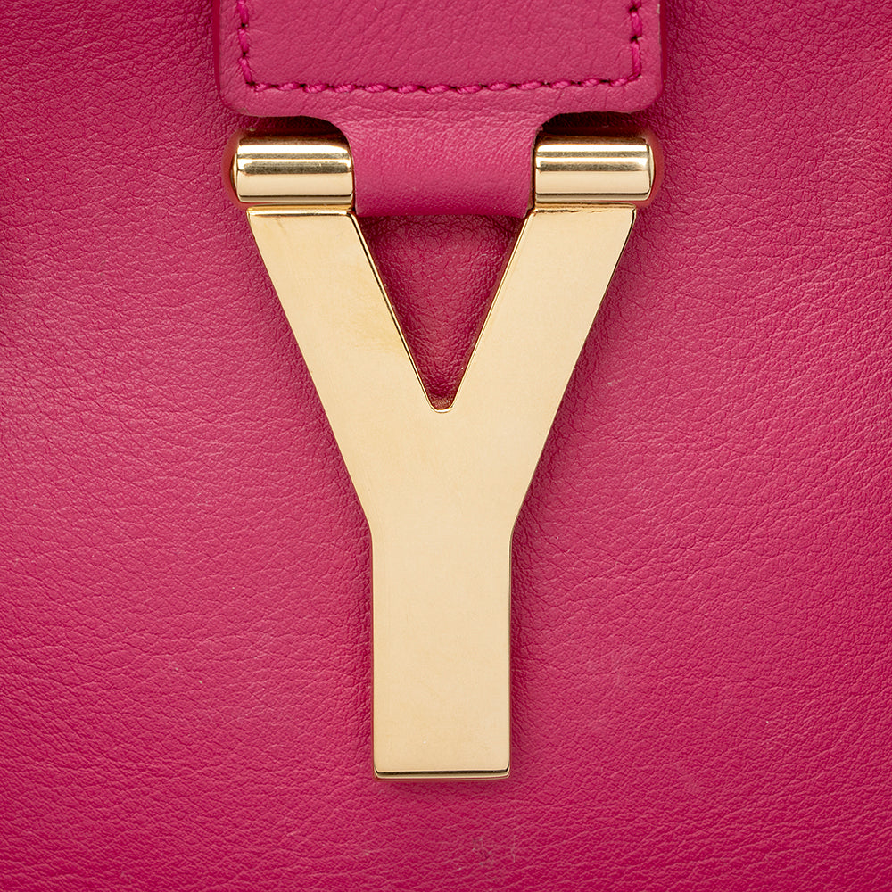 Saint Laurent Calfskin Cabas Chyc Small Tote