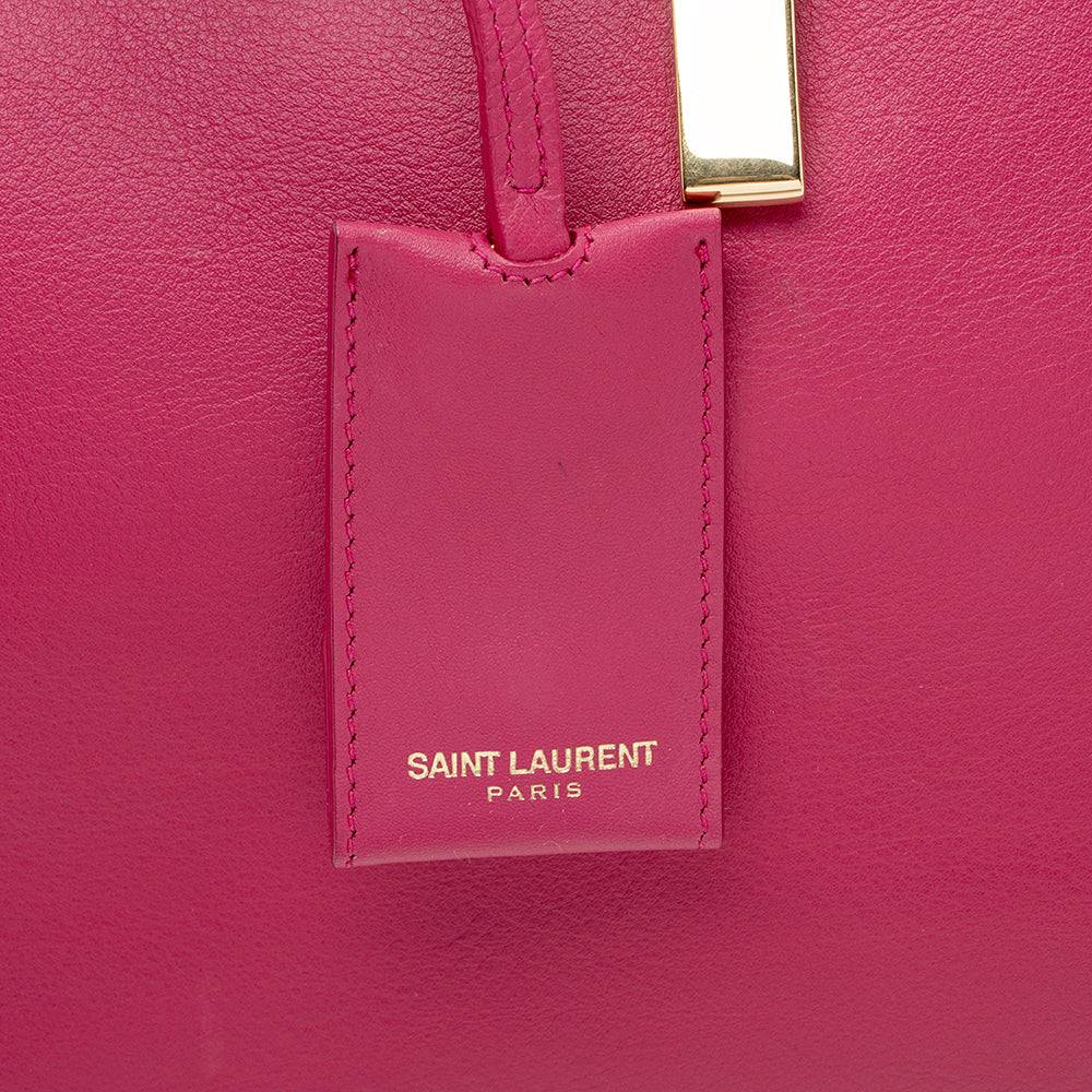Saint Laurent Calfskin Cabas Chyc Small Tote