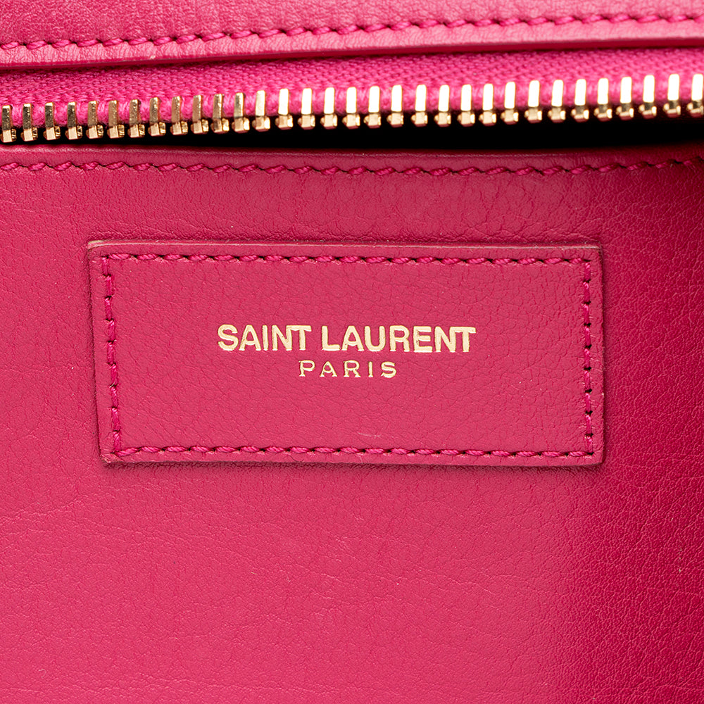 Saint Laurent Calfskin Cabas Chyc Small Tote