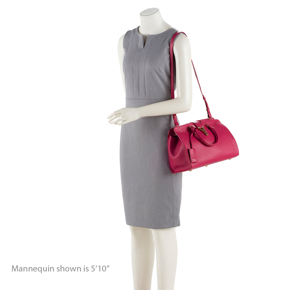 Saint Laurent Calfskin Cabas Chyc Small Tote