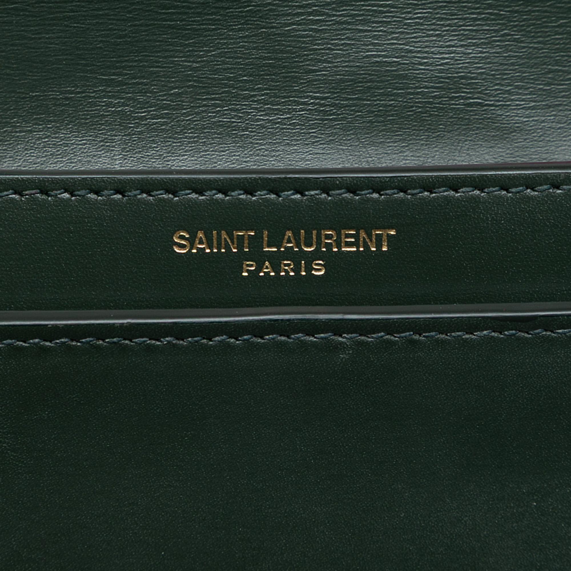 Saint Laurent Smooth Calfskin Monogram Cassandra Clasp Bag