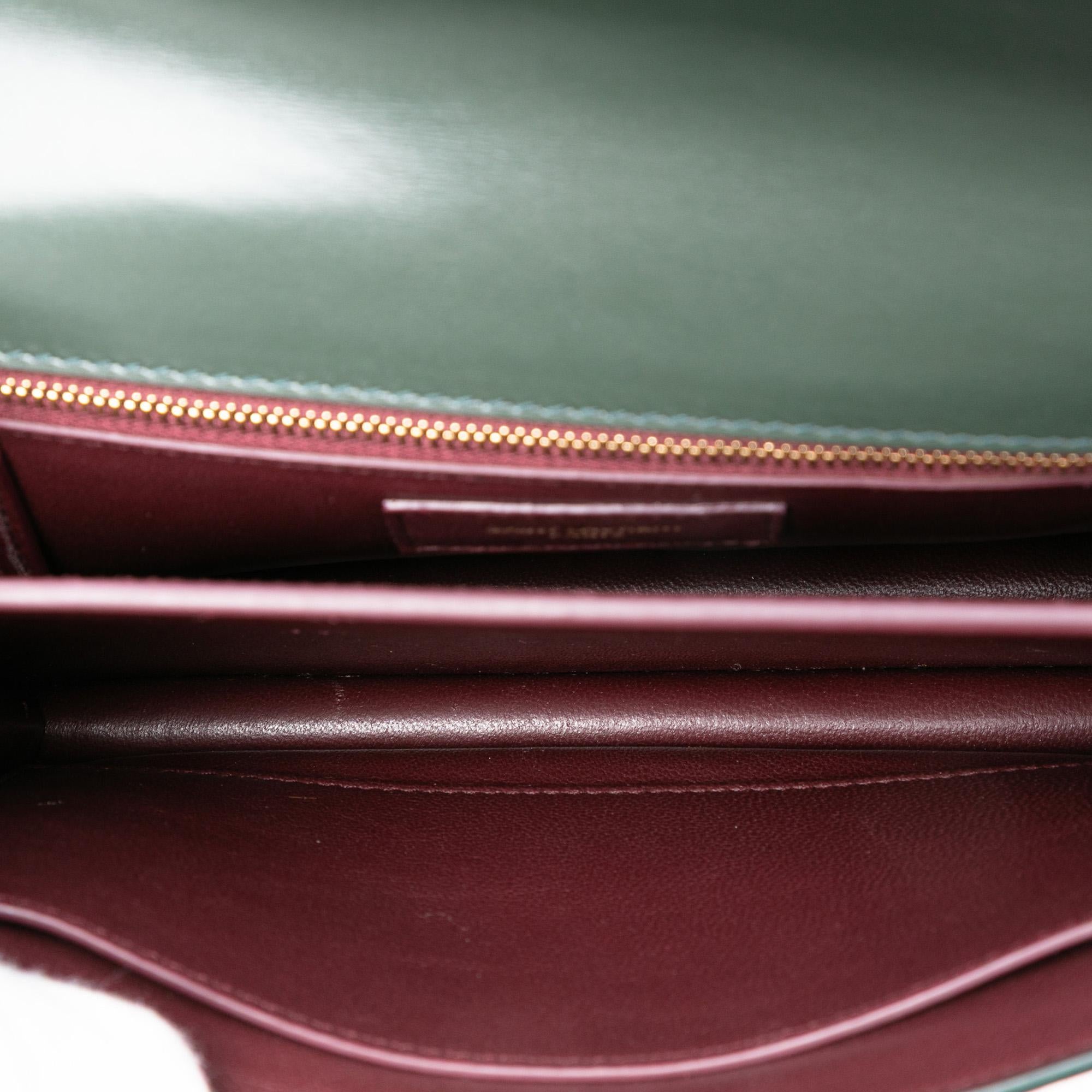 Saint Laurent Smooth Calfskin Monogram Cassandra Clasp Bag