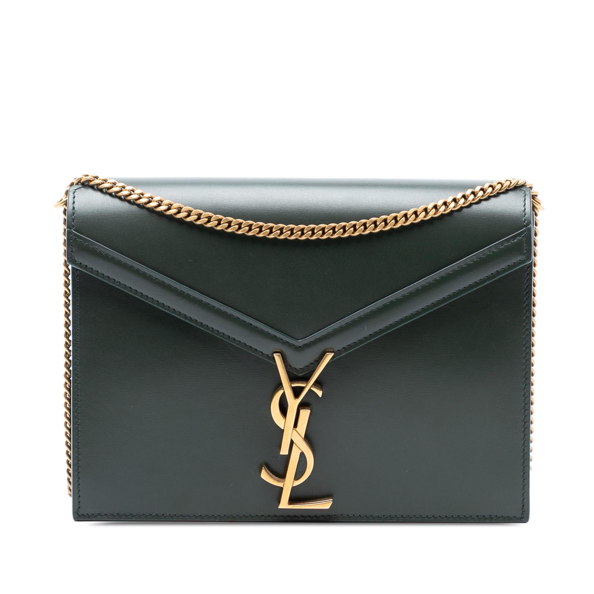 Saint Laurent Smooth Calfskin Monogram Cassandra Clasp Bag