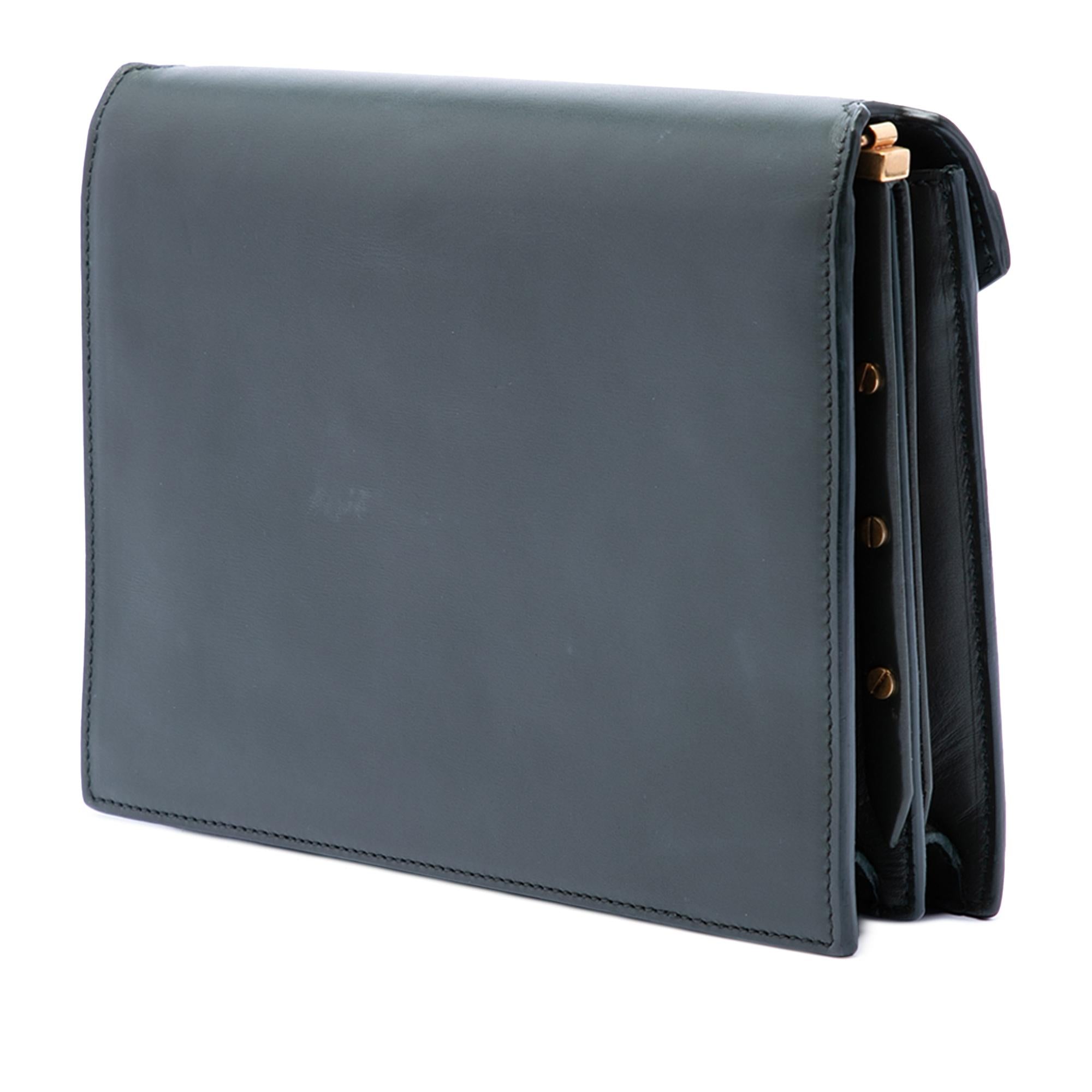 Saint Laurent Smooth Calfskin Monogram Cassandra Clasp Bag