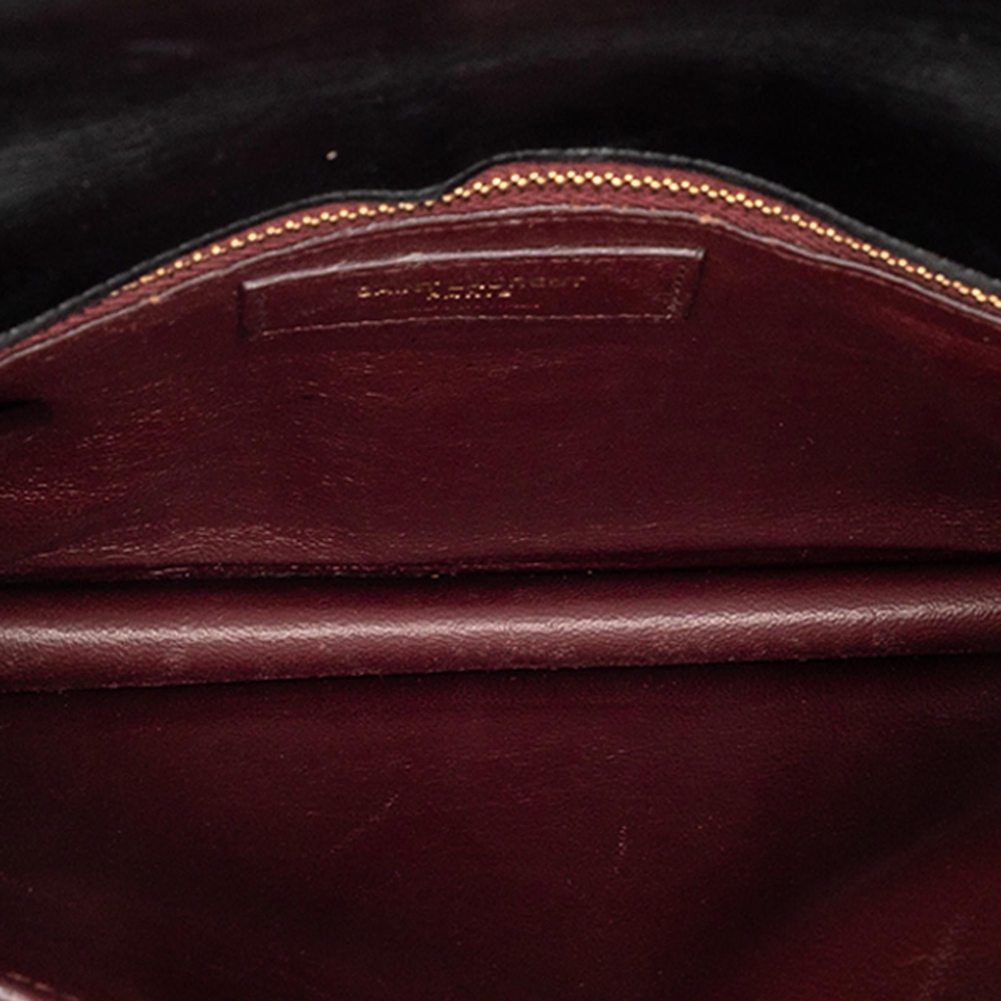 Saint Laurent Smooth Calfskin Monogram Cassandra Clasp Bag
