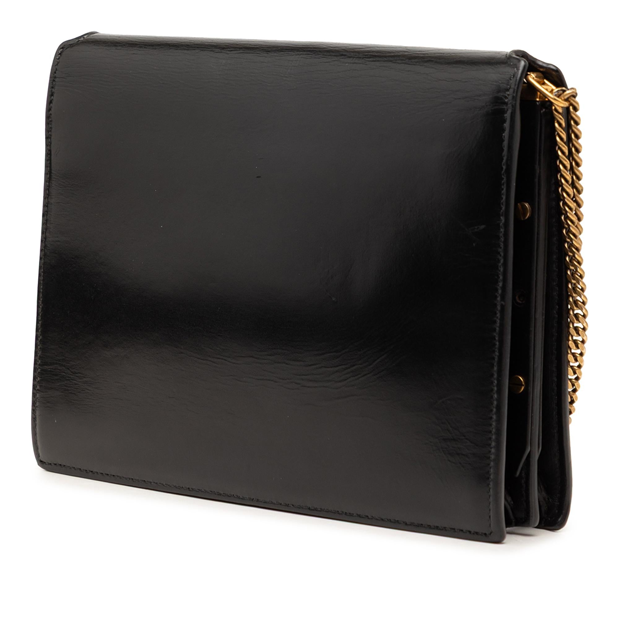 Saint Laurent Smooth Calfskin Monogram Cassandra Clasp Bag