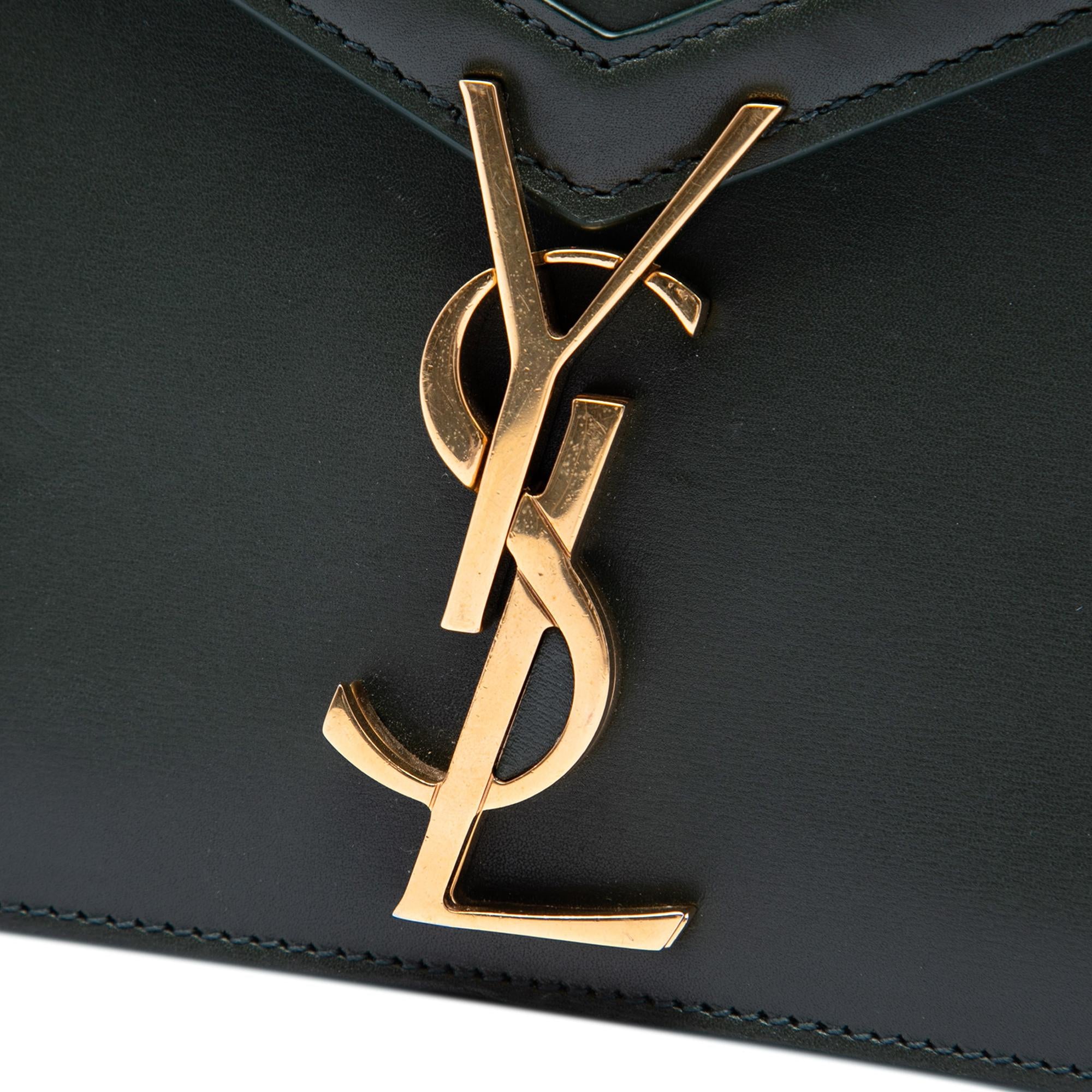 Saint Laurent Smooth Calfskin Monogram Cassandra Clasp Bag