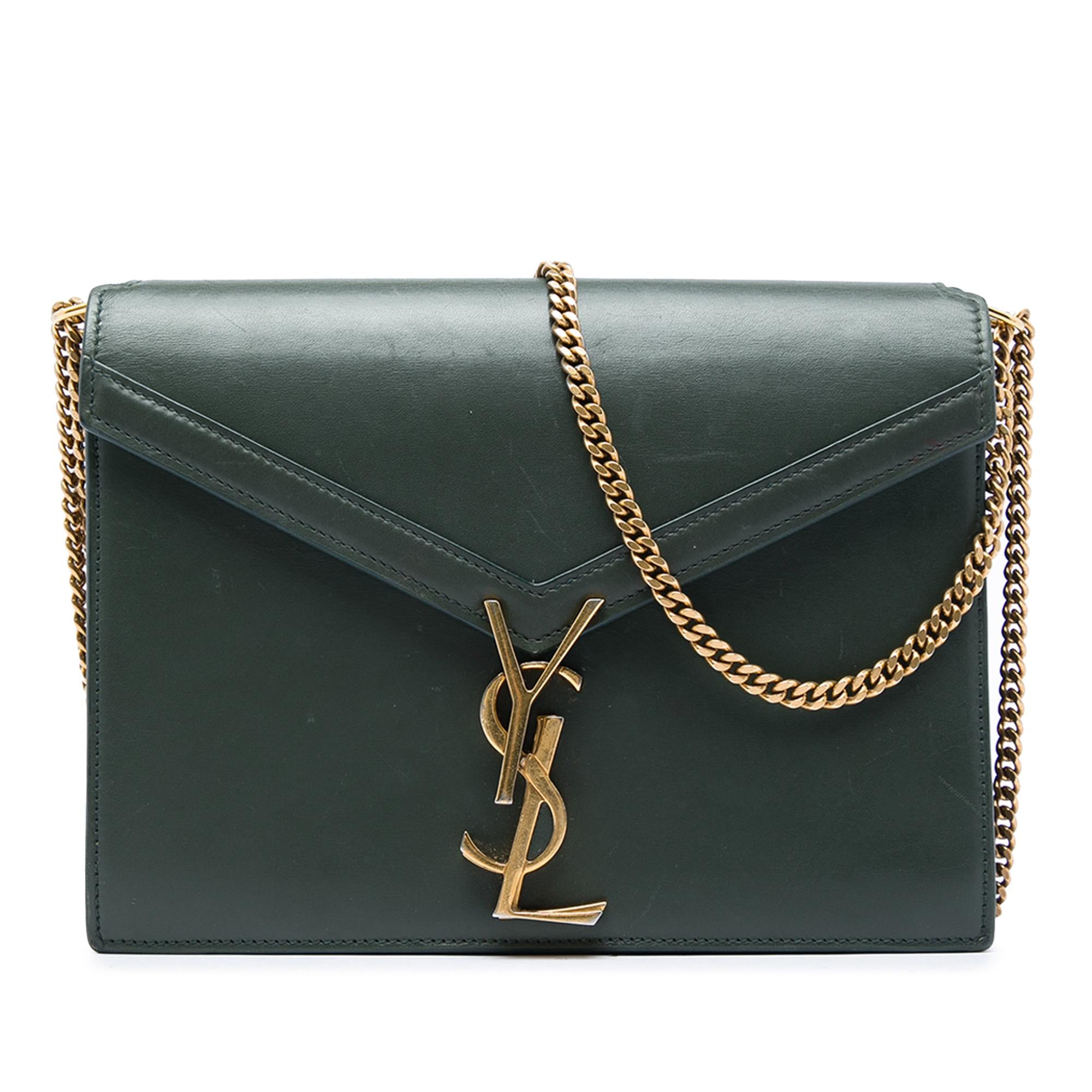 Saint Laurent Smooth Calfskin Monogram Cassandra Clasp Bag