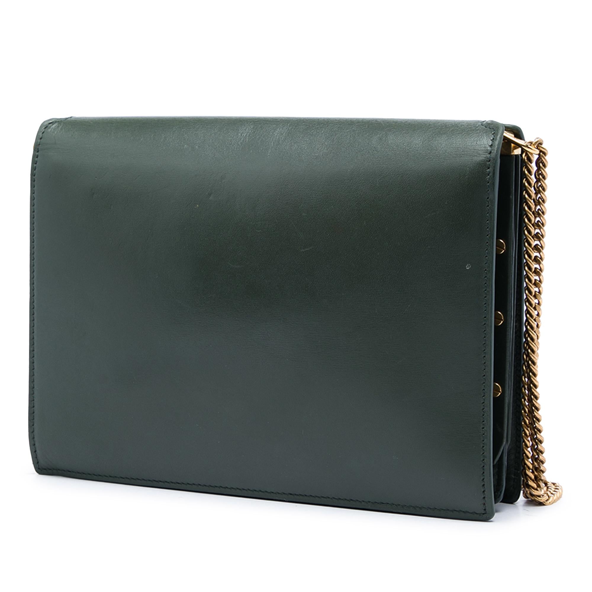 Saint Laurent Smooth Calfskin Monogram Cassandra Clasp Bag