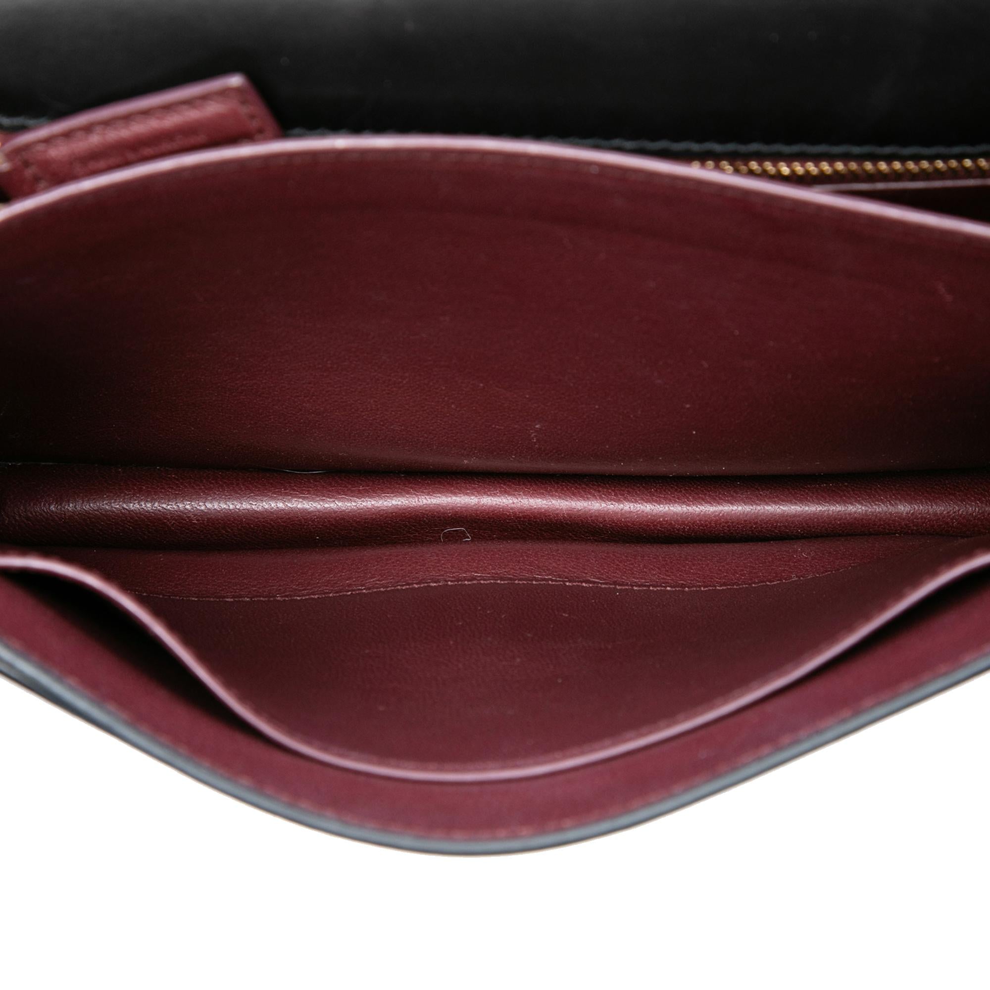 Saint Laurent Smooth Calfskin Monogram Cassandra Clasp Bag