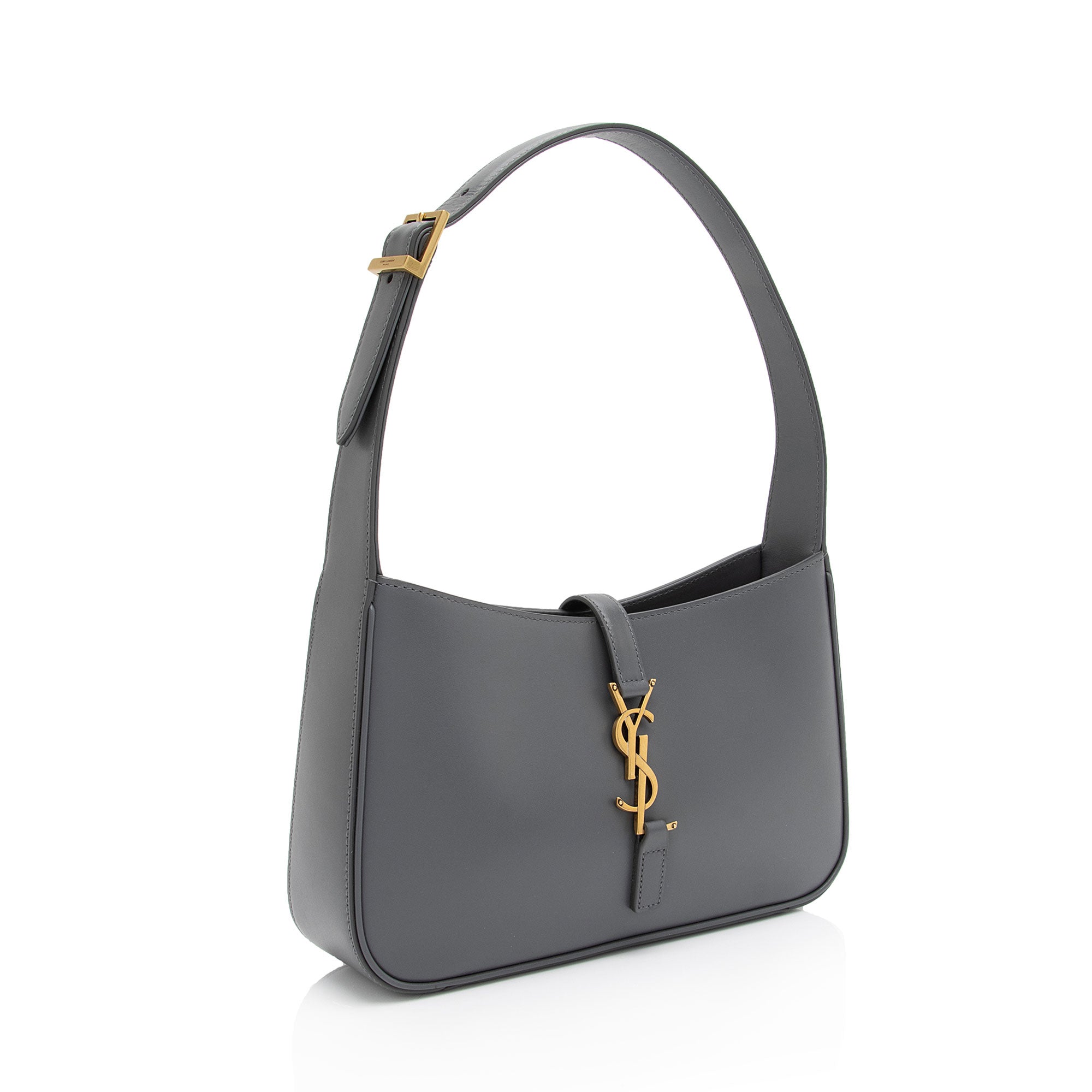 Saint Laurent Smooth Calfskin Monogram Le 5 A 7 Hobo (SHF-tZcioe)