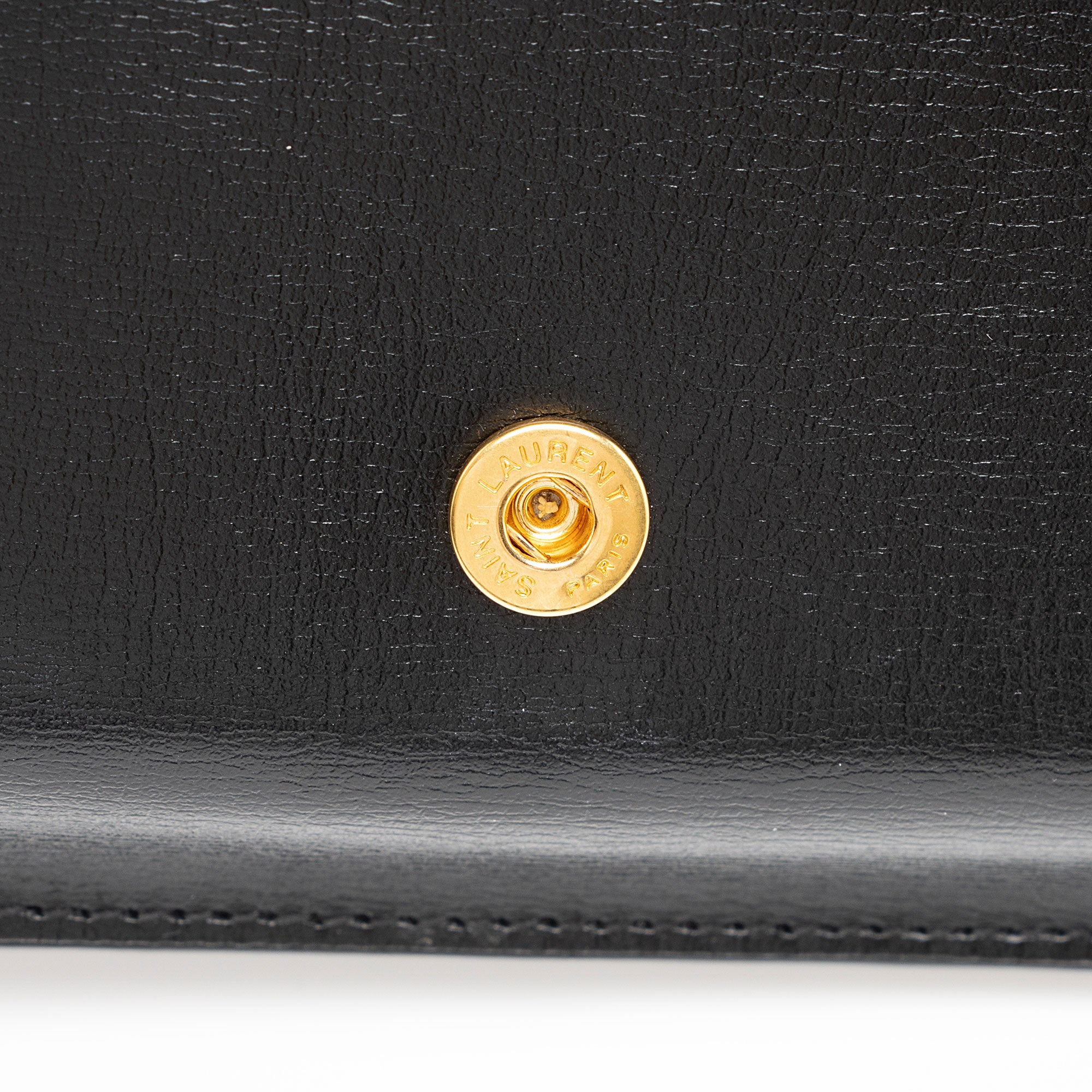 Saint Laurent Smooth Calfskin Monogram Phone Holder Shoulder Bag (SHF-ma6enh)