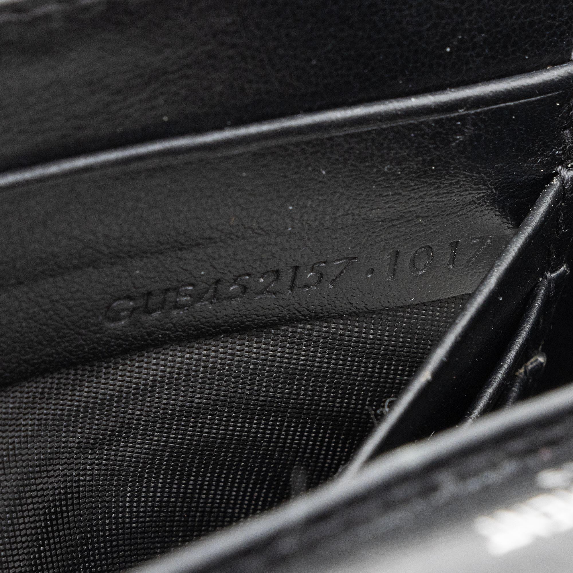 Saint Laurent Smooth Calfskin Monogram Sunset Mini Wallet on Chain Bag (SHF-JIh0bZ)