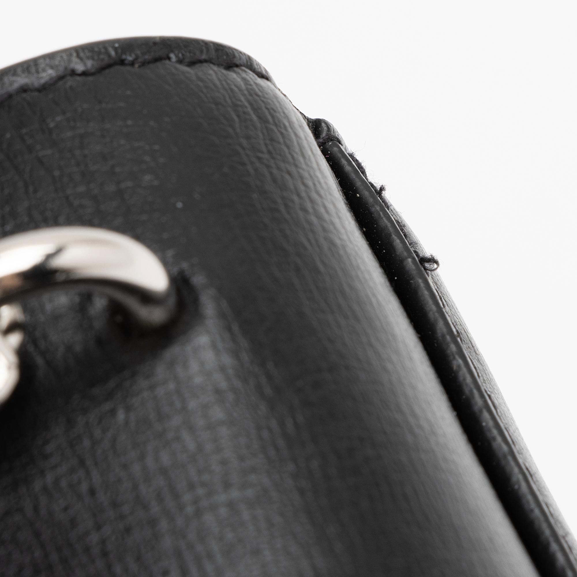 Saint Laurent Smooth Calfskin Monogram Sunset Mini Wallet on Chain Bag (SHF-JIh0bZ)