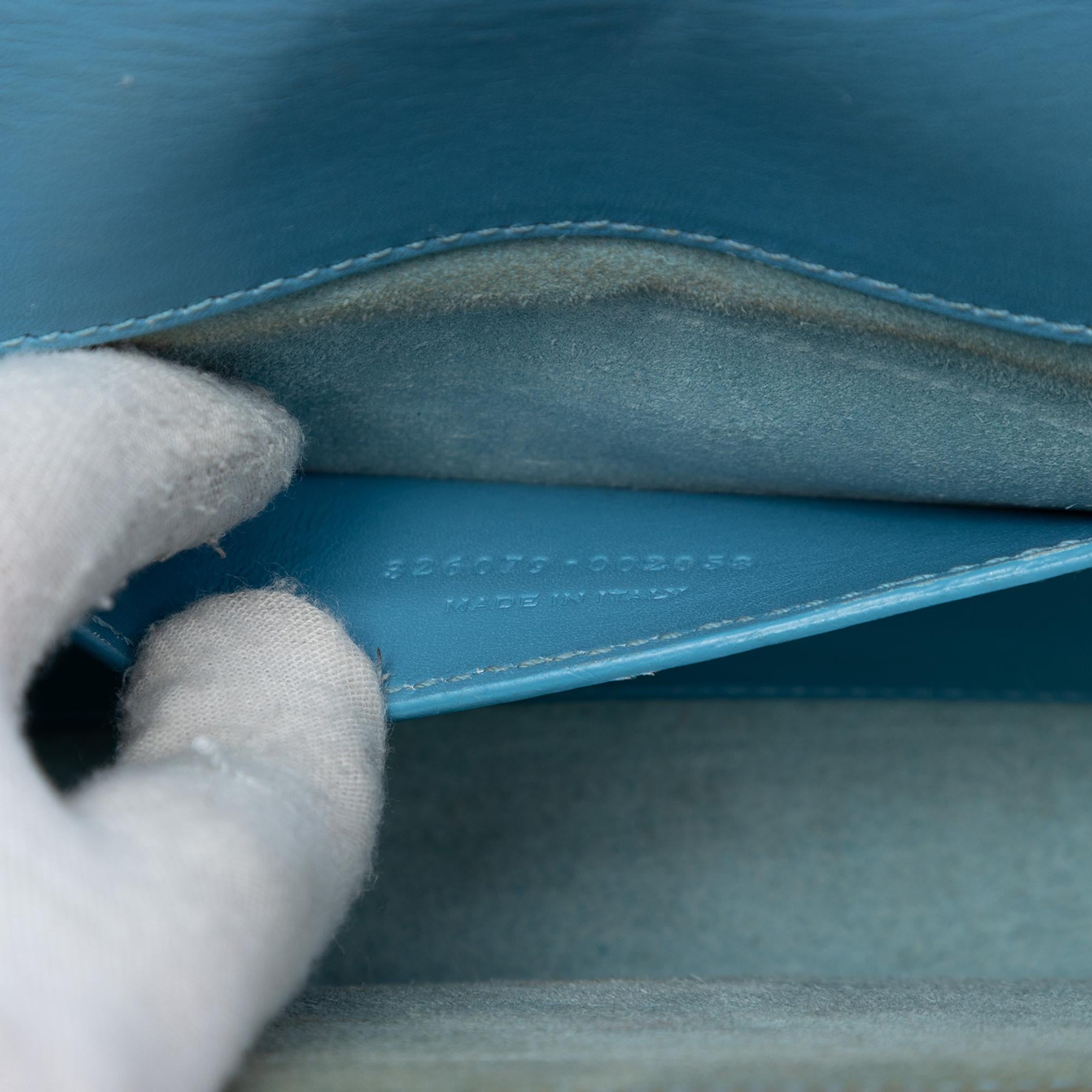 Saint Laurent Smooth Leather Cassandre Clutch
