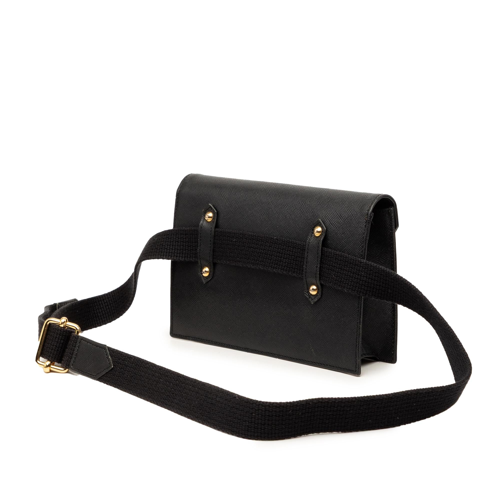 Saint Laurent Studded Leather Belt Bag
