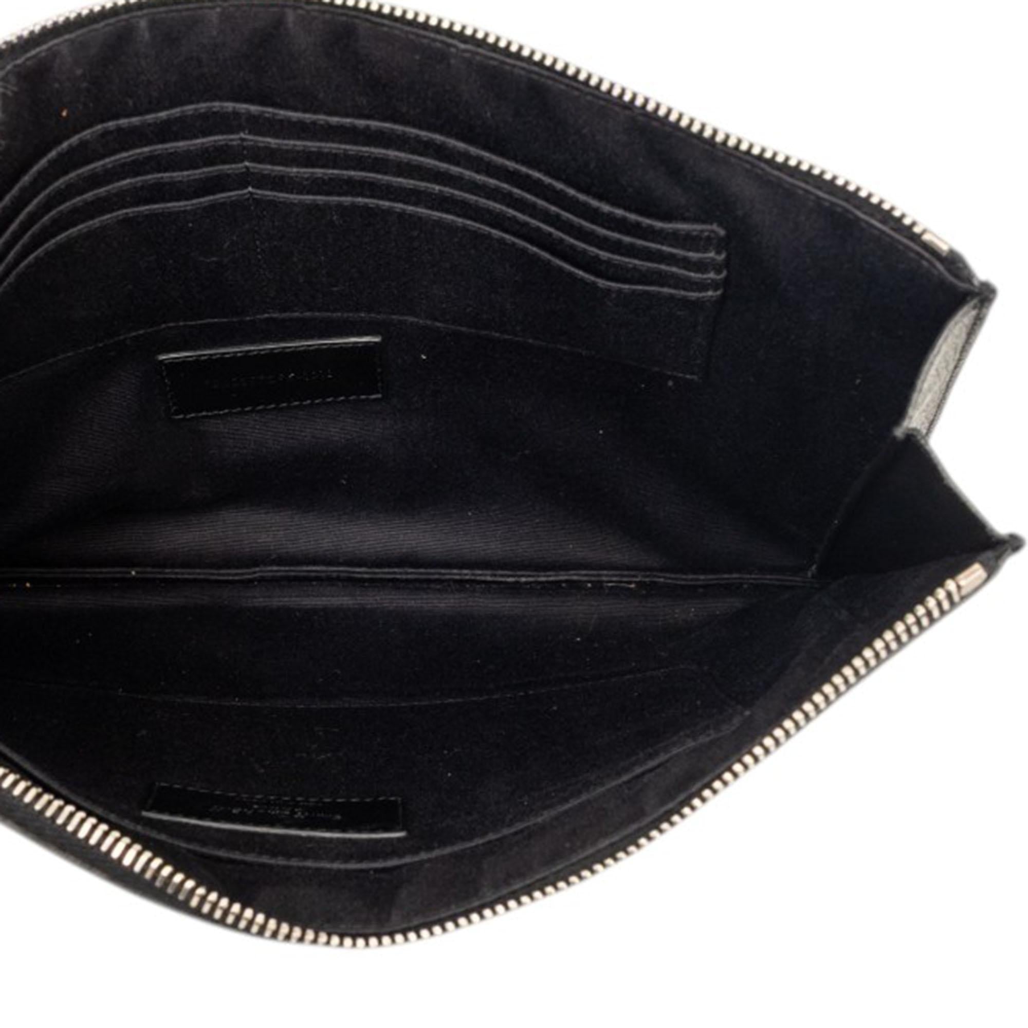 Saint Laurent Studded Leather Clutch