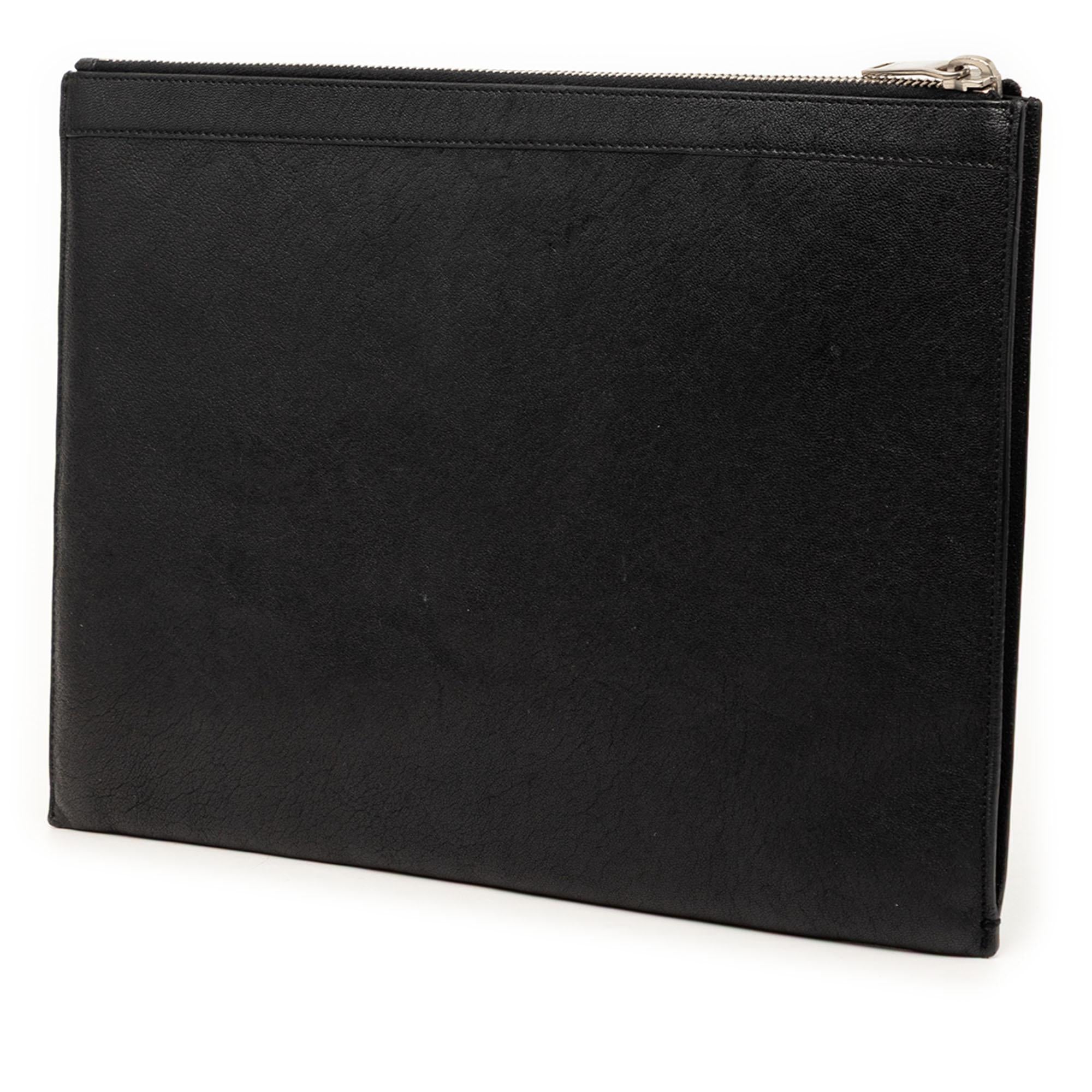 Saint Laurent Studded Leather Clutch